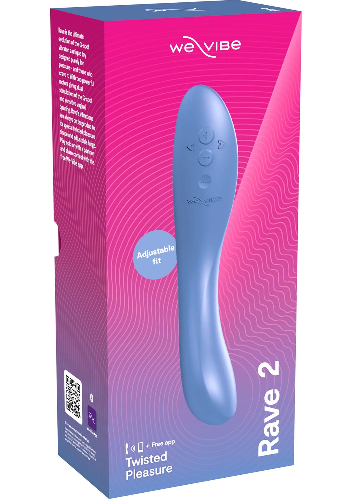We-Vibe Rave 2. Le summum du plaisir vibrant. Explorez des sensations uniques avec ce vibromasseur conçu pour le plaisir féminin.; We-Vibe Rave 2. De ultieme vibrerende sensatie. Ontdek unieke gevoelens met deze vibrator, ontworpen voor vrouwelijk genot.; We-Vibe Rave 2. The ultimate vibrating sensation. Explore unique sensations with this vibrator designed for women's pleasure.