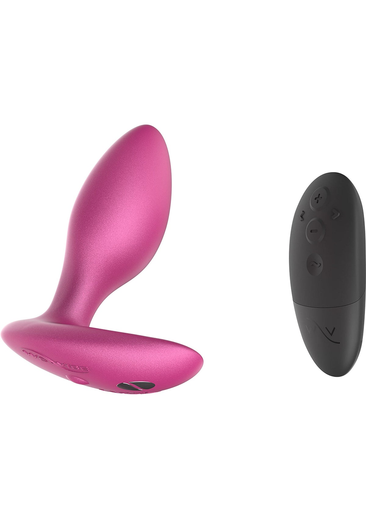 Plug anal rose vibrant avec télécommande pour un plaisir intense et contrôlé.; Vibrerende roze anale plug met afstandsbediening voor intens, gecontroleerd genot.; Vibrating pink anal plug with remote control for intense, controlled pleasure.