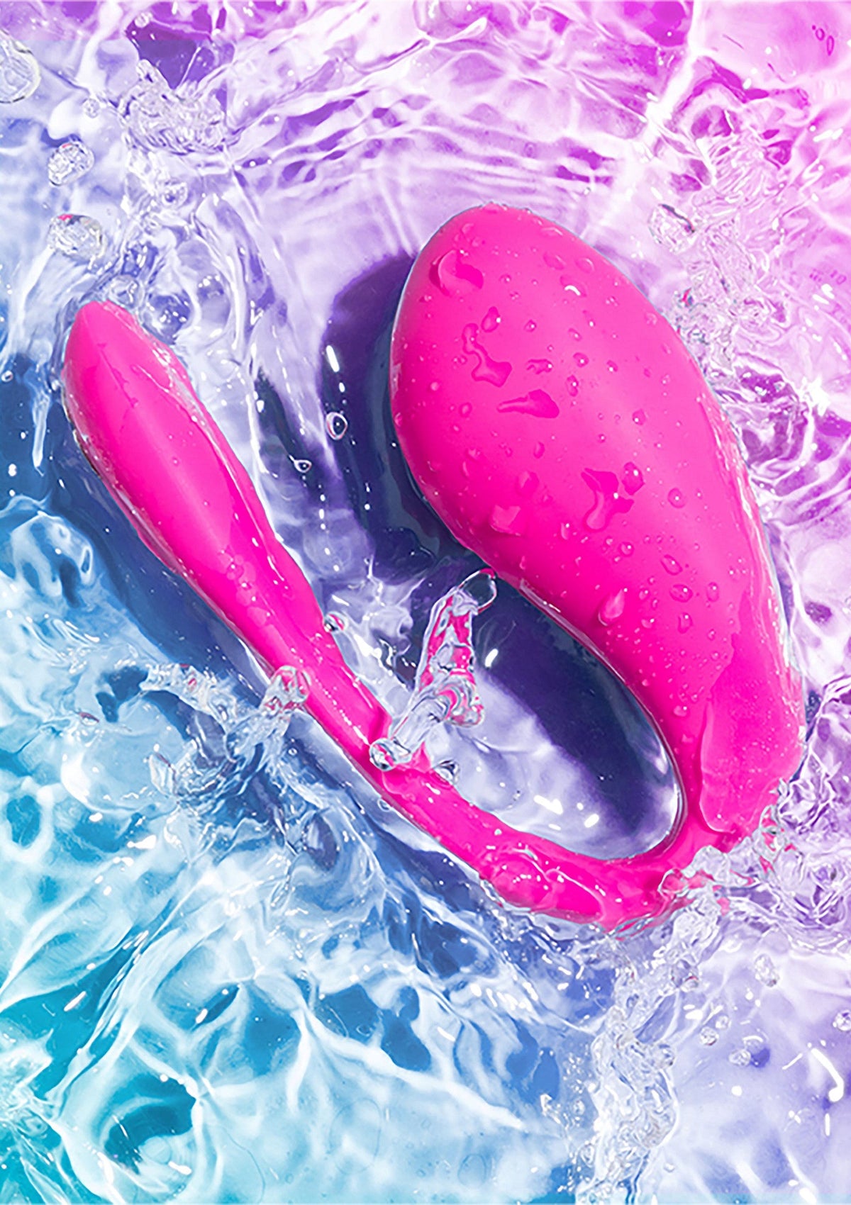 Vibromasseur rose étanche pour des plaisirs aquatiques intenses.; Waterdichte roze vibrator voor intense waterpret.; Waterproof pink vibrator for intense aquatic pleasures.