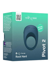 We-Vibe Pivot 2, anneau vibrant pour couples avec moteur puissant et application gratuite. Pour des sensations fortes partagées.; We-Vibe Pivot 2, vibrerende penisring voor koppels met krachtige motor en gratis app. Voor gedeeld genot en intense sensaties.; We-Vibe Pivot 2, couples' vibrating ring with strong motor & free app. Discover shared pleasure, Rock Hard edition.