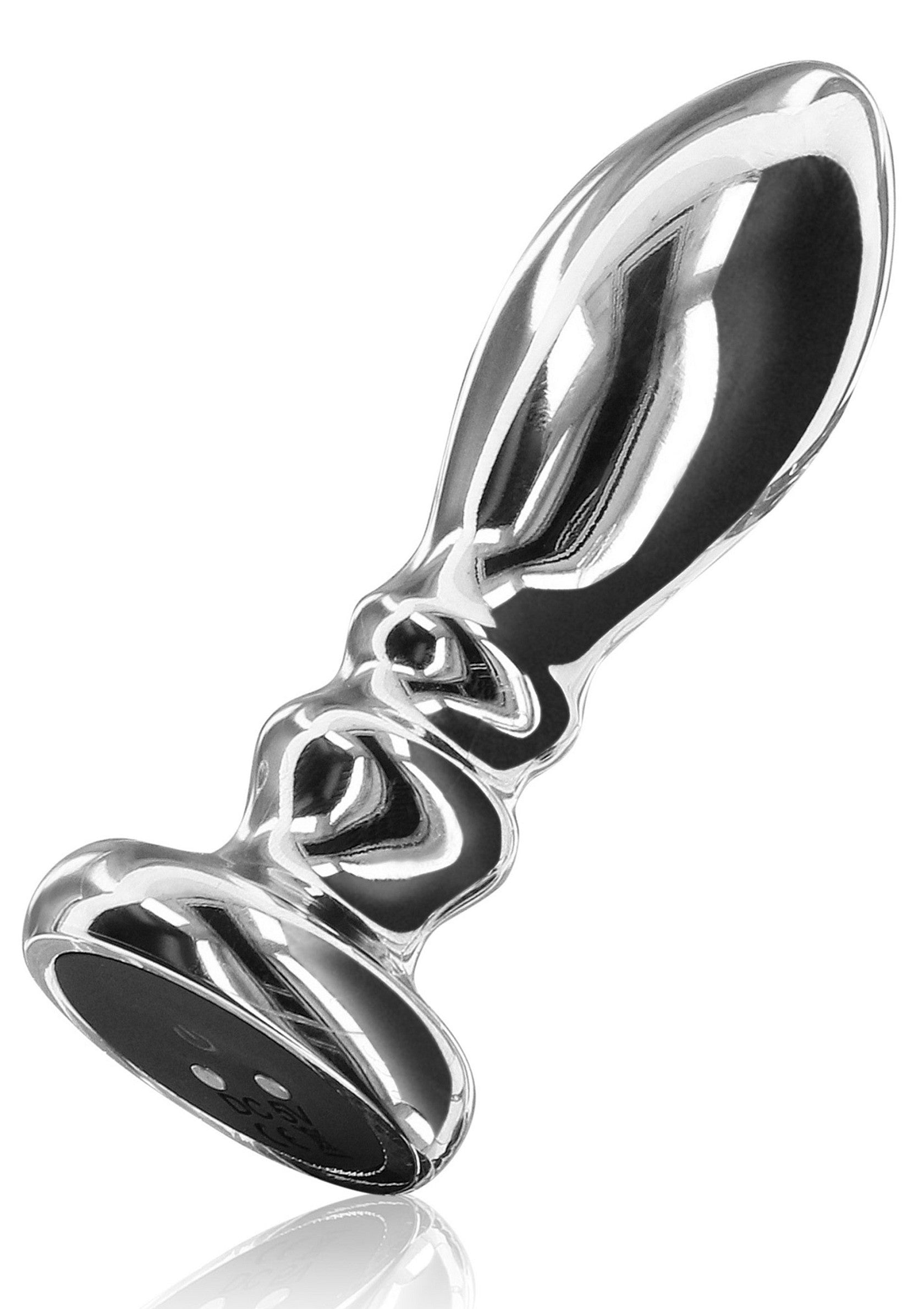 Plug anal argenté élégant pour le plaisir. Découvrez notre collection de plugs anaux de luxe pour une expérience unique.; Elegante zilveren butt plug voor genot. Ontdek onze collectie luxe buttplugs voor een unieke ervaring.; Sleek silver butt plug for pleasure. Discover our collection of luxury butt plugs for a unique experience.
