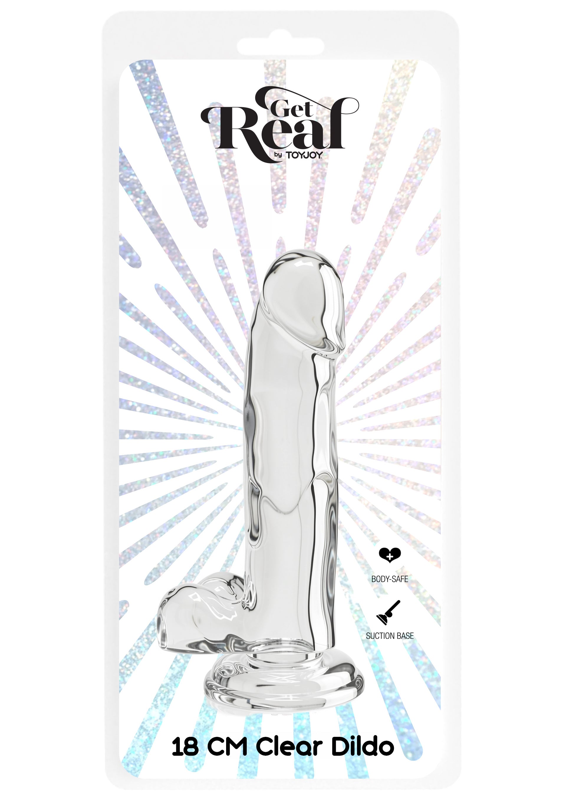 ToyJoy Clear Dildo TPE 18 cm