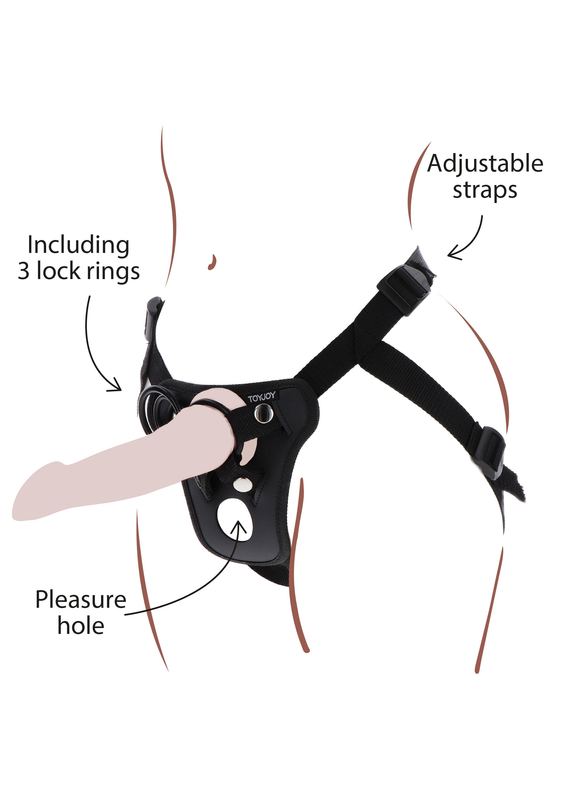 ToyJoy Strap-On Pleasure Hole Harness