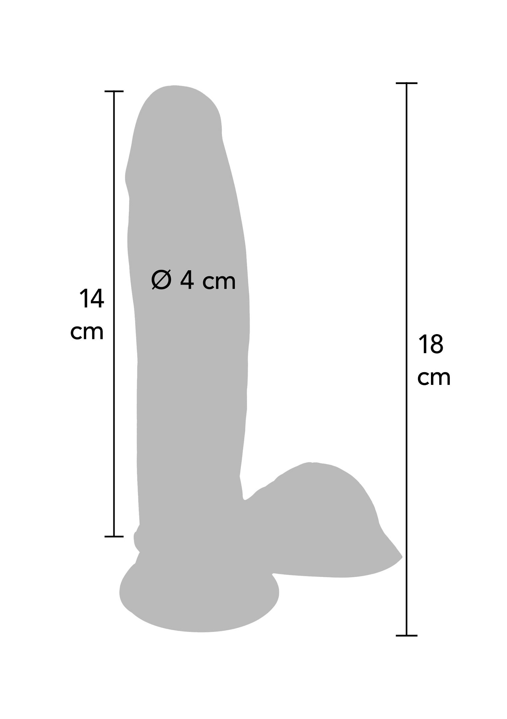 ToyJoy Dual Density Dildo TPE 18 cm
