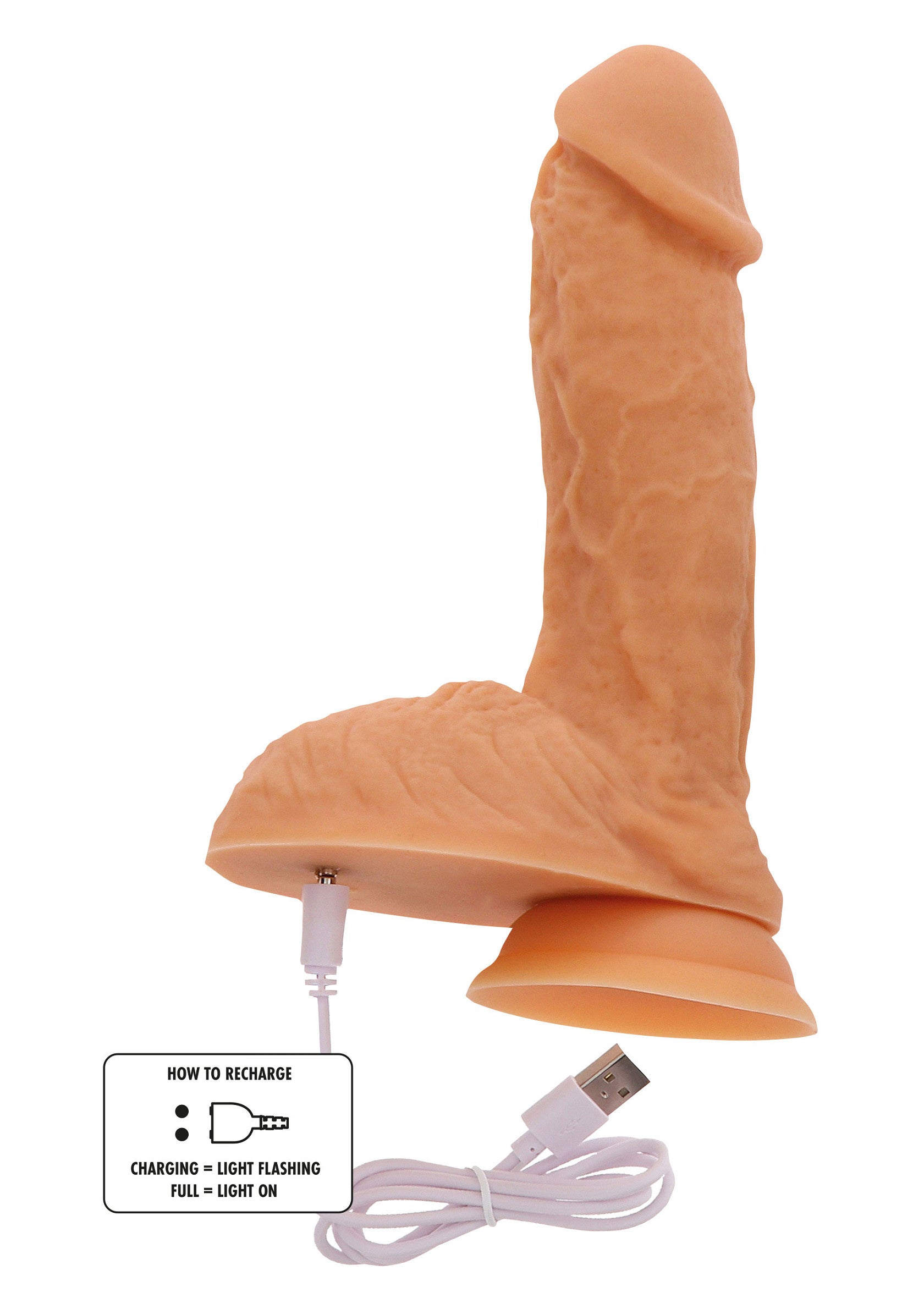 ToyJoy Naked Vibrating Dildo Silicone 17 cm