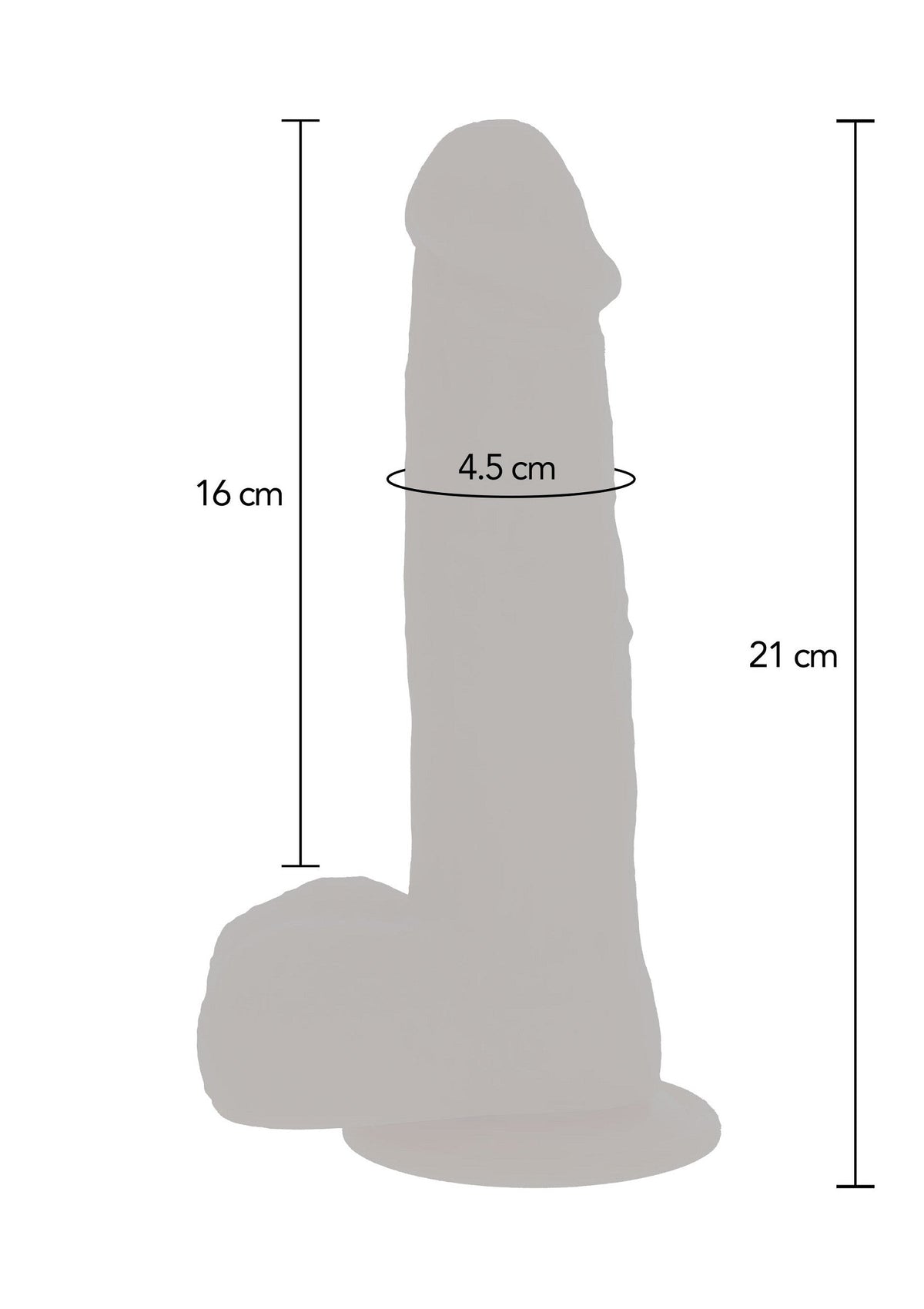 ToyJoy Naked Beaded Dildo Silicone 21 cm