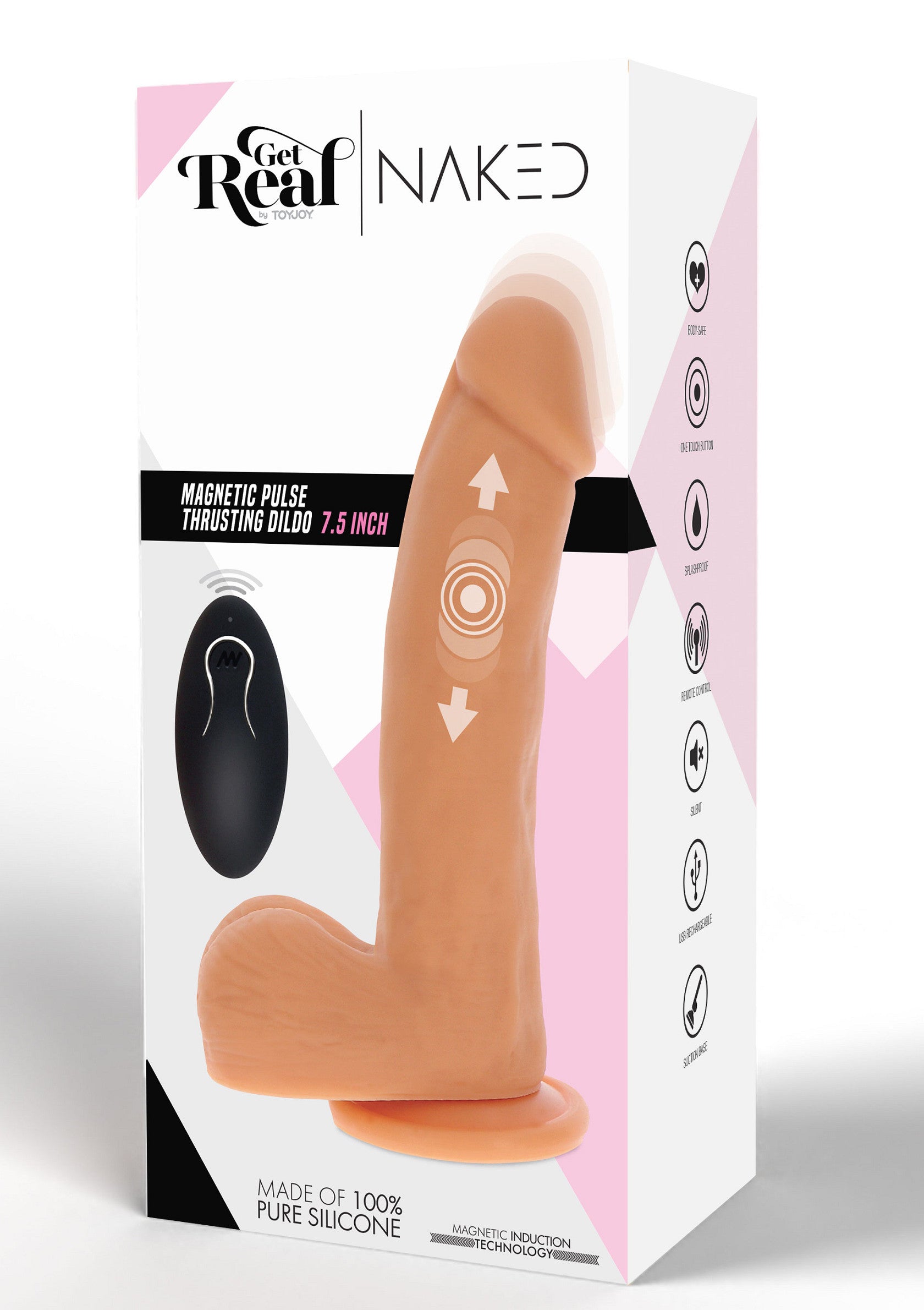 ToyJoy Naked Thrusting Dildo Silicone 19.5 cm