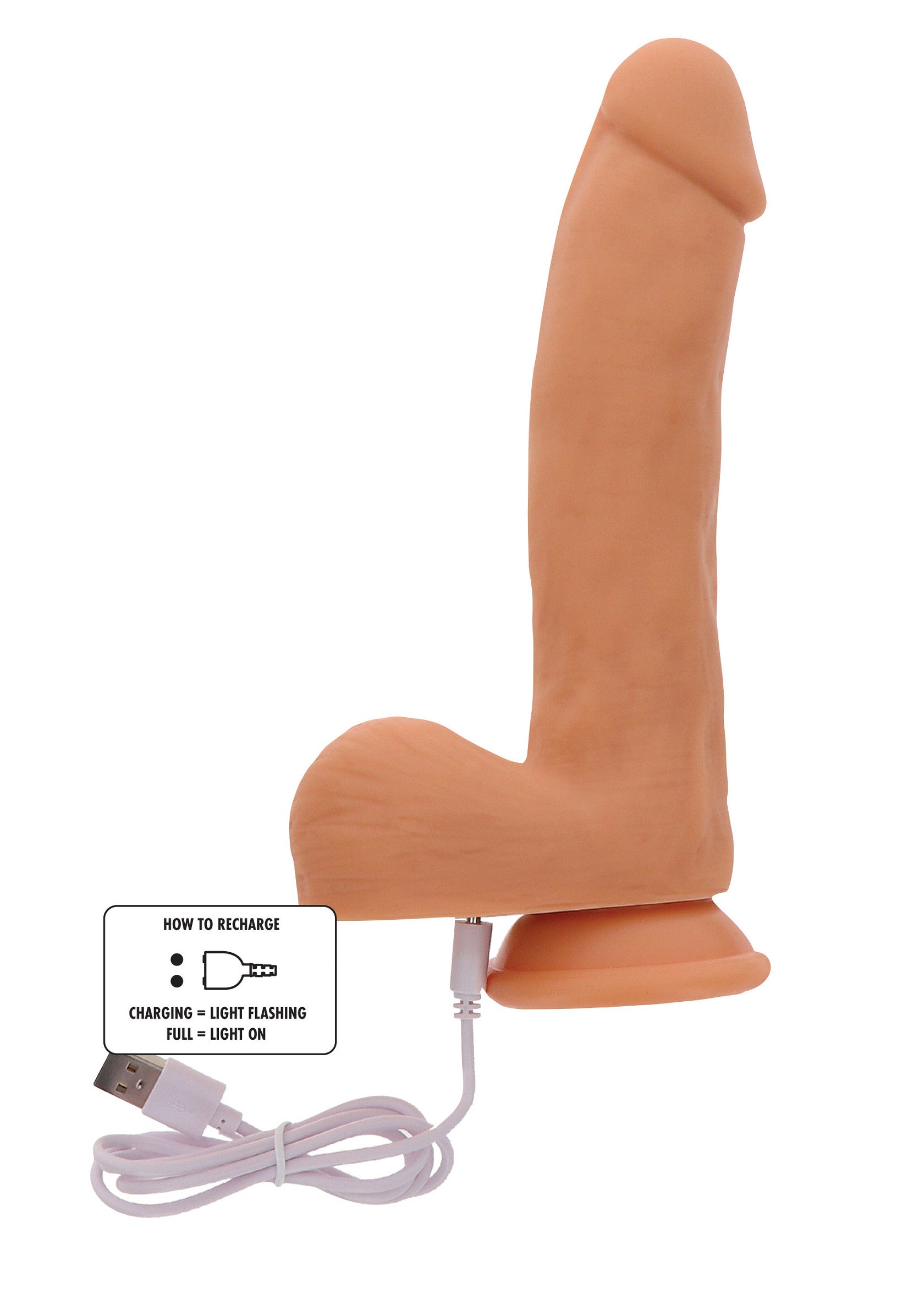 ToyJoy Naked Thrusting Dildo Silicone 19.5 cm