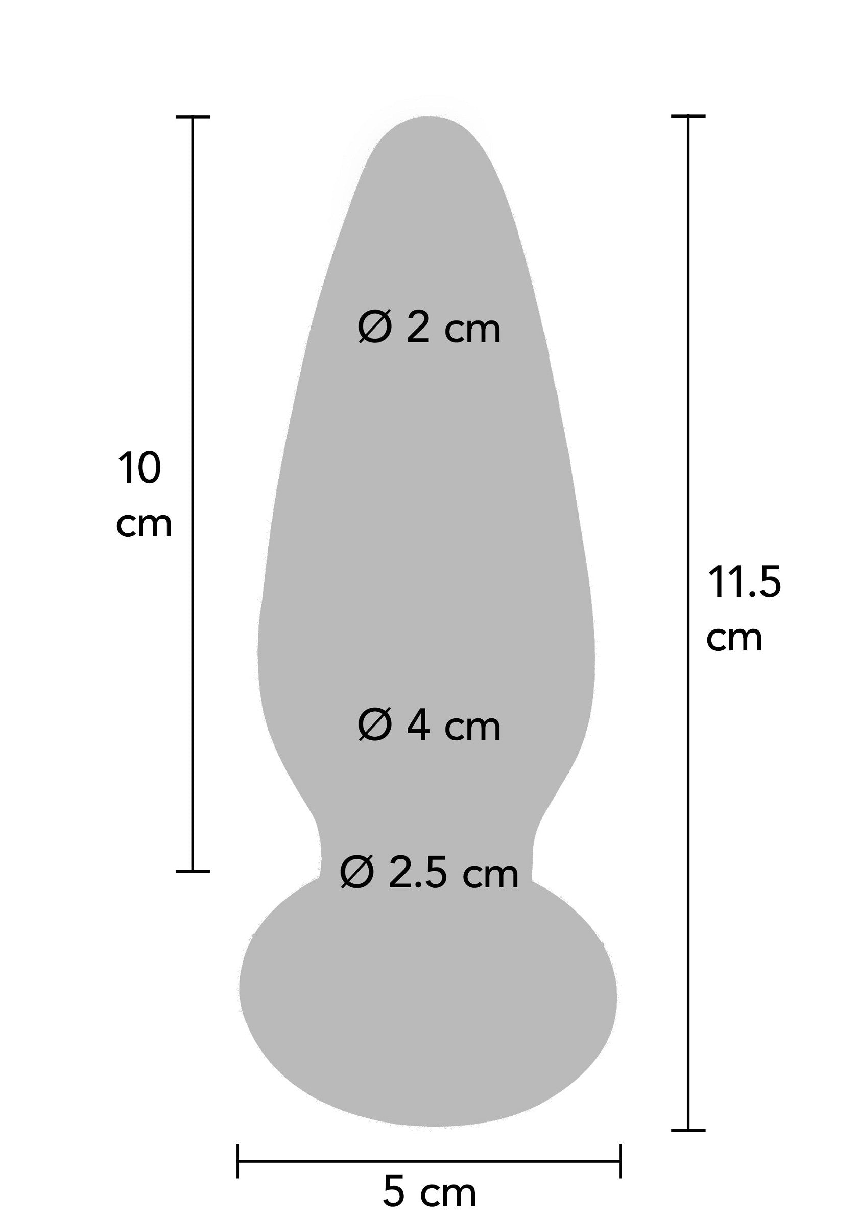 ToyJoy Shining Vibrating Glass Plug