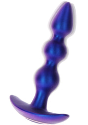 Plug anal bleu à vagues pour le plaisir. Jouet érotique pour adultes, exploration anale, intime et stimulant.; Blauwe anale plug met golven voor plezier. Erotisch speeltje voor volwassenen, anale exploratie, intiem en stimulerend.; Blue wave anal plug for pleasure. Adult erotic toy, anal exploration, intimate and stimulating.
