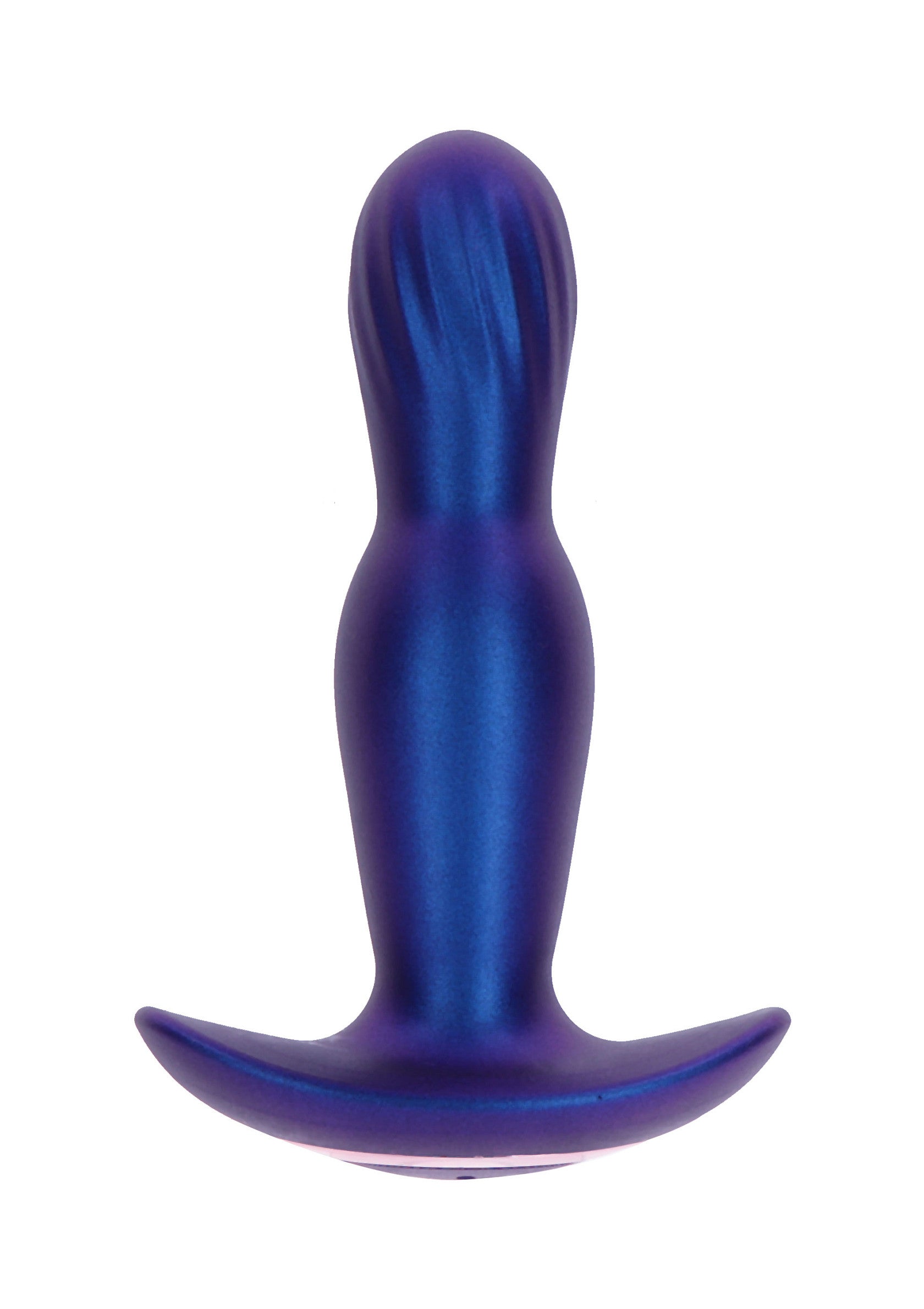 Plug anal bleu lisse pour une sensation agréable et une stimulation accrue.; Gladde blauwe anale plug voor een aangenaam gevoel en verhoogde stimulatie.; Smooth blue anal plug for a pleasurable sensation and increased stimulation.