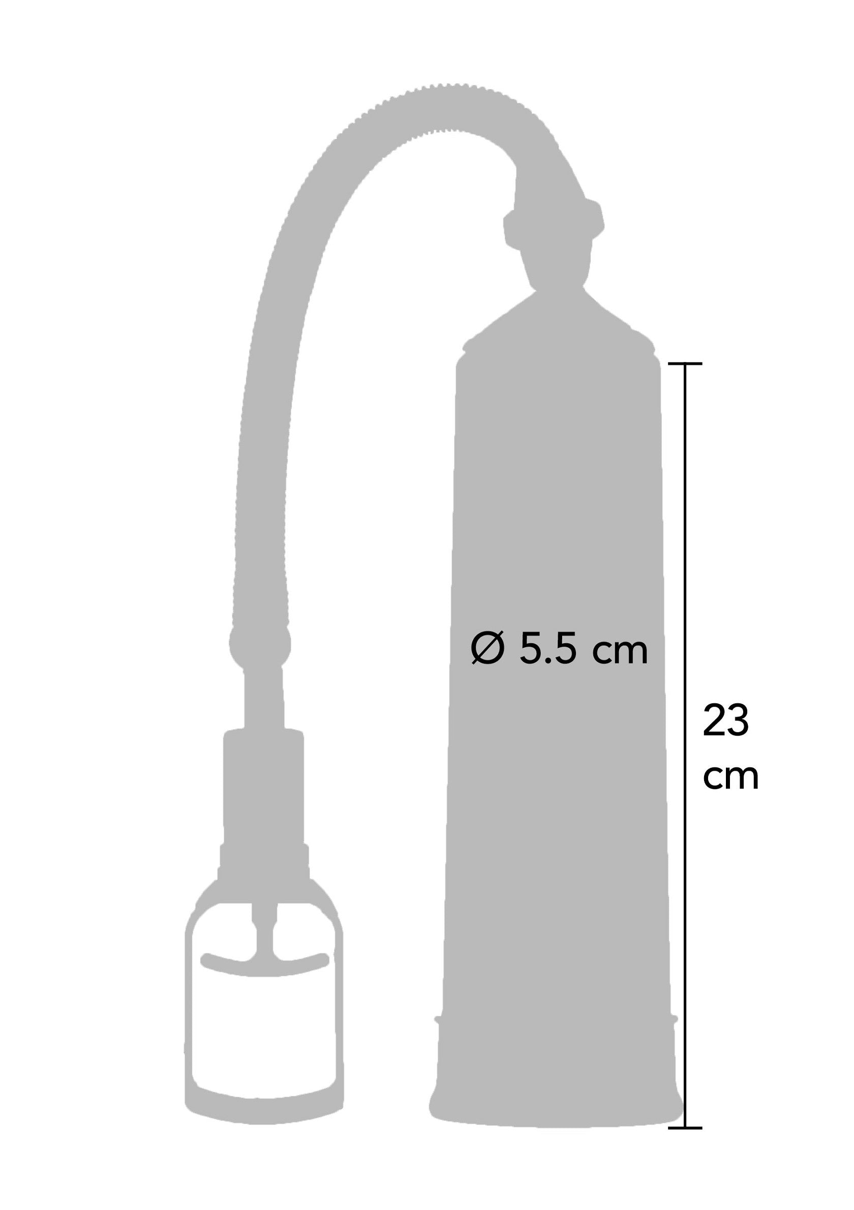 Pompe de développement pour homme, dimensions 5.5cm x 23cm. Découvrez nos produits pour adultes pour plus de plaisir!; Ontwikkelingspomp voor mannen, afmetingen 5.5cm x 23cm. Ontdek onze producten voor volwassenen voor meer plezier!; Male enhancement pump, dimensions 5.5cm x 23cm. Discover our adult products for more pleasure!