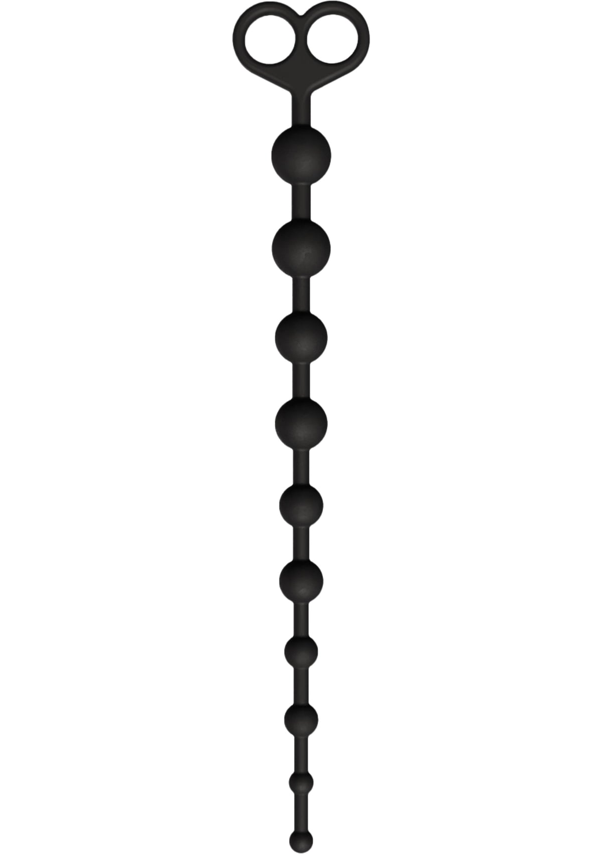 Billes anales noires pour un plaisir intense.; Zwarte anale balletjes voor intense stimulatie.; Black anal beads for intense pleasure.
