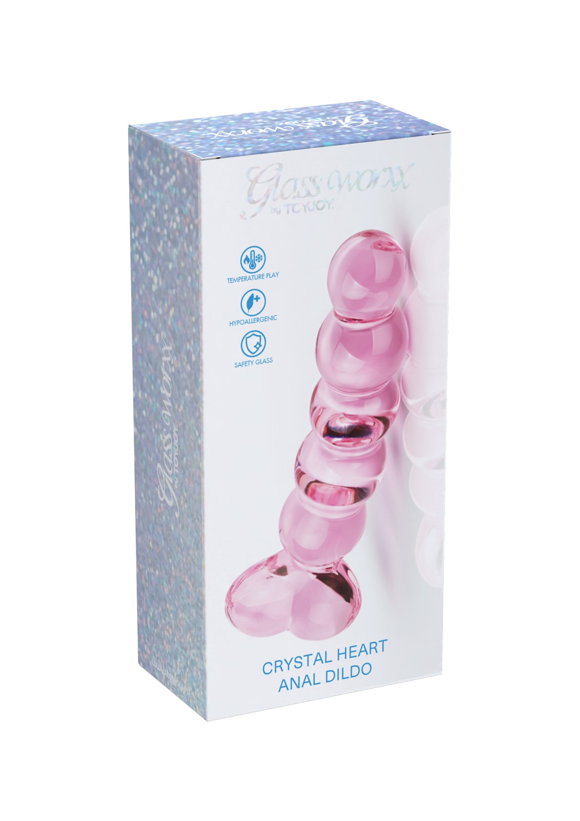 ToyJoy Crystal Heart Anal Dildo