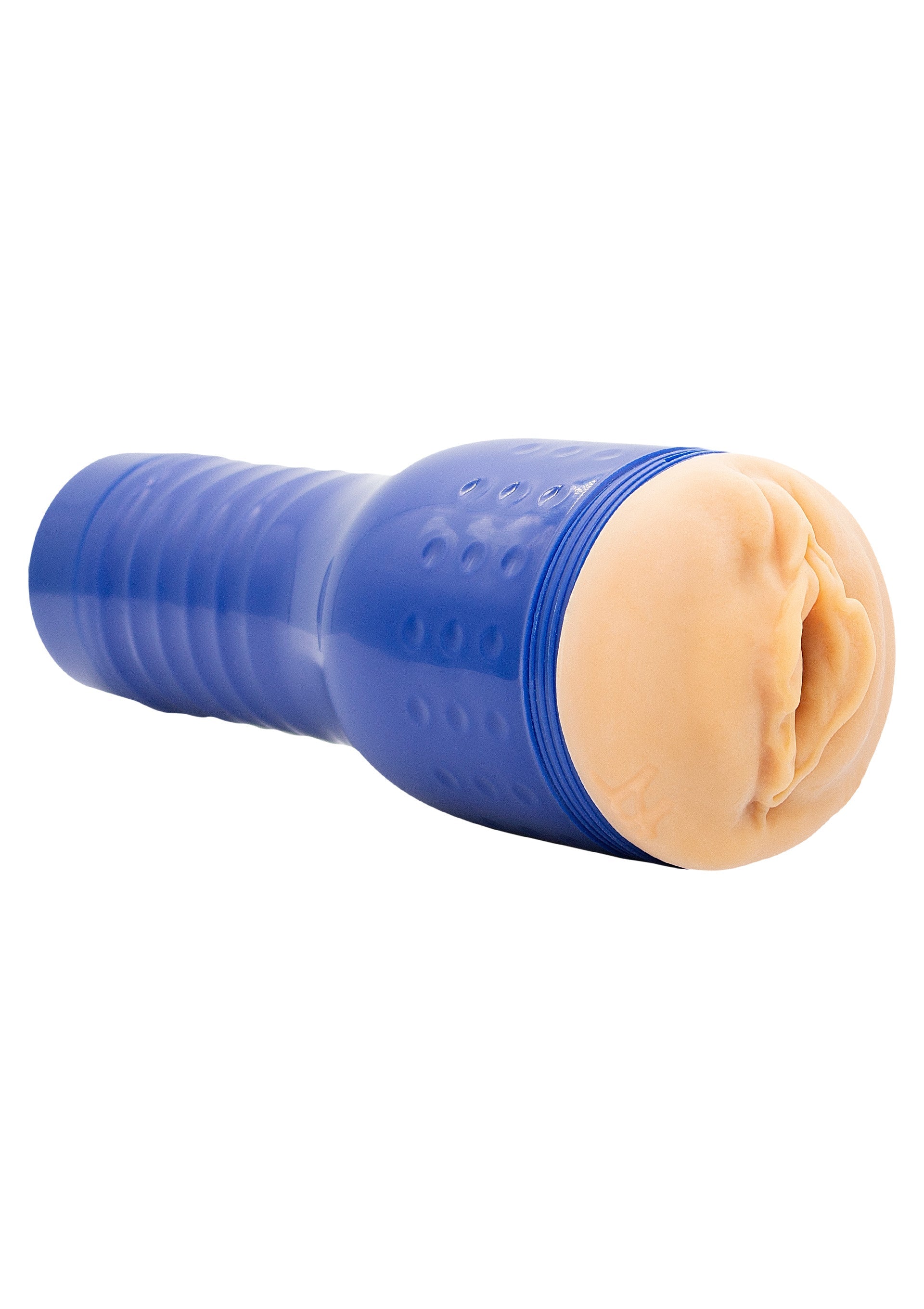 Manchon de masturbation réaliste bleu pour homme. Plaisir intense garanti!; Blauwe realistische masturbator voor mannen. Gegarandeerd intens plezier!; Blue realistic male masturbator. Guaranteed intense pleasure!