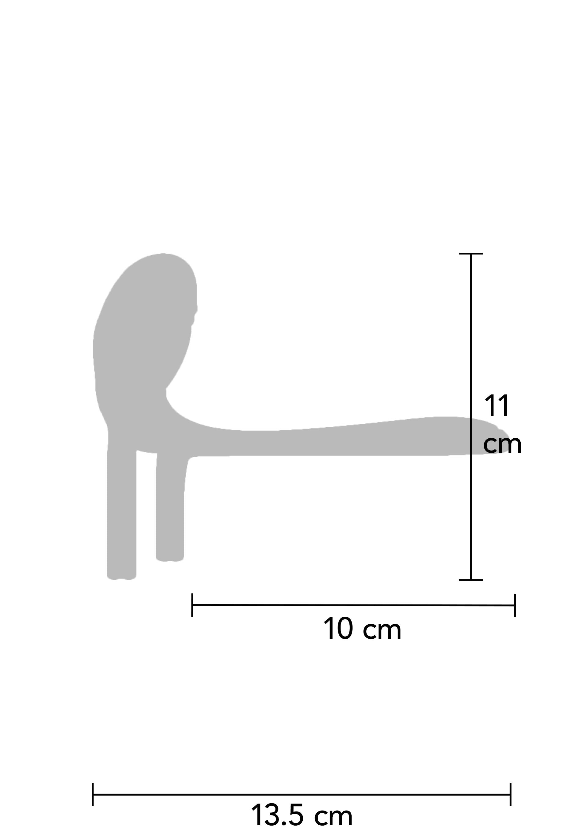 Dimensions du produit: 11 cm de hauteur, 10 cm de largeur, 13.5 cm de profondeur.; Productafmetingen: 11 cm hoog, 10 cm breed, 13,5 cm diep.; Product dimensions: 11 cm high, 10 cm wide, 13.5 cm deep.