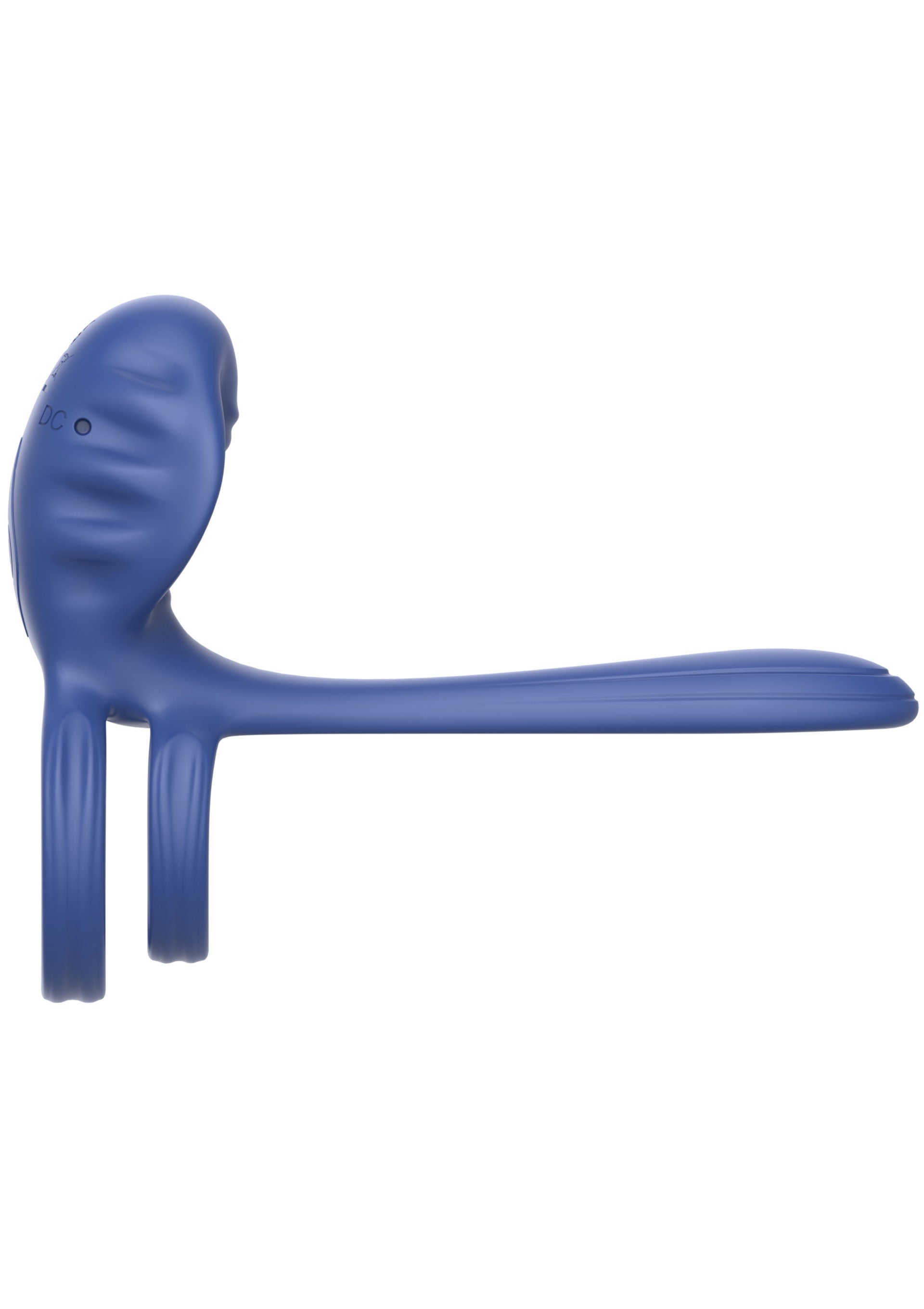 Vibromasseur vibrant bleu pour une stimulation ciblée et intense.; Blauwe vibrerende stimulator voor gerichte en intense stimulatie.; Blue vibrating stimulator for targeted & intense stimulation.