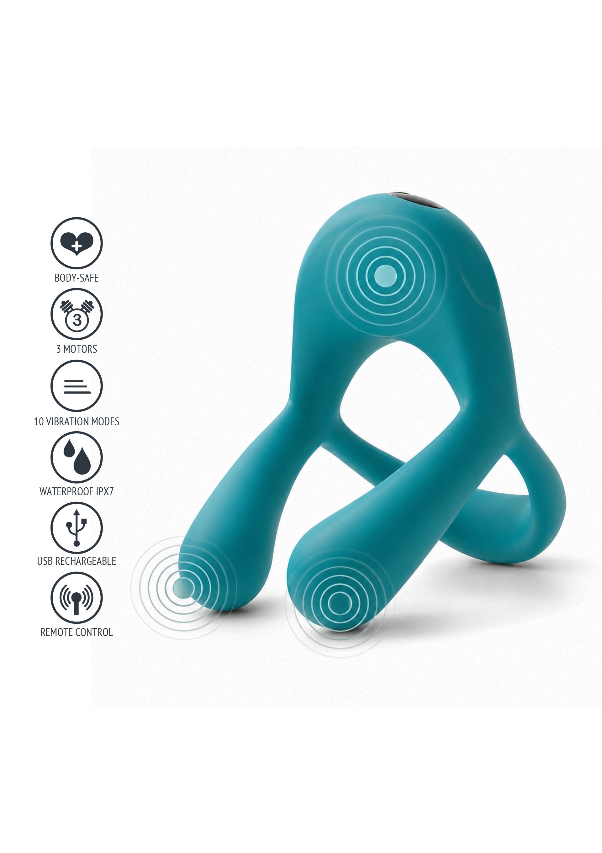 Xocoon Bond Vibrating Couples Ring + Remote
