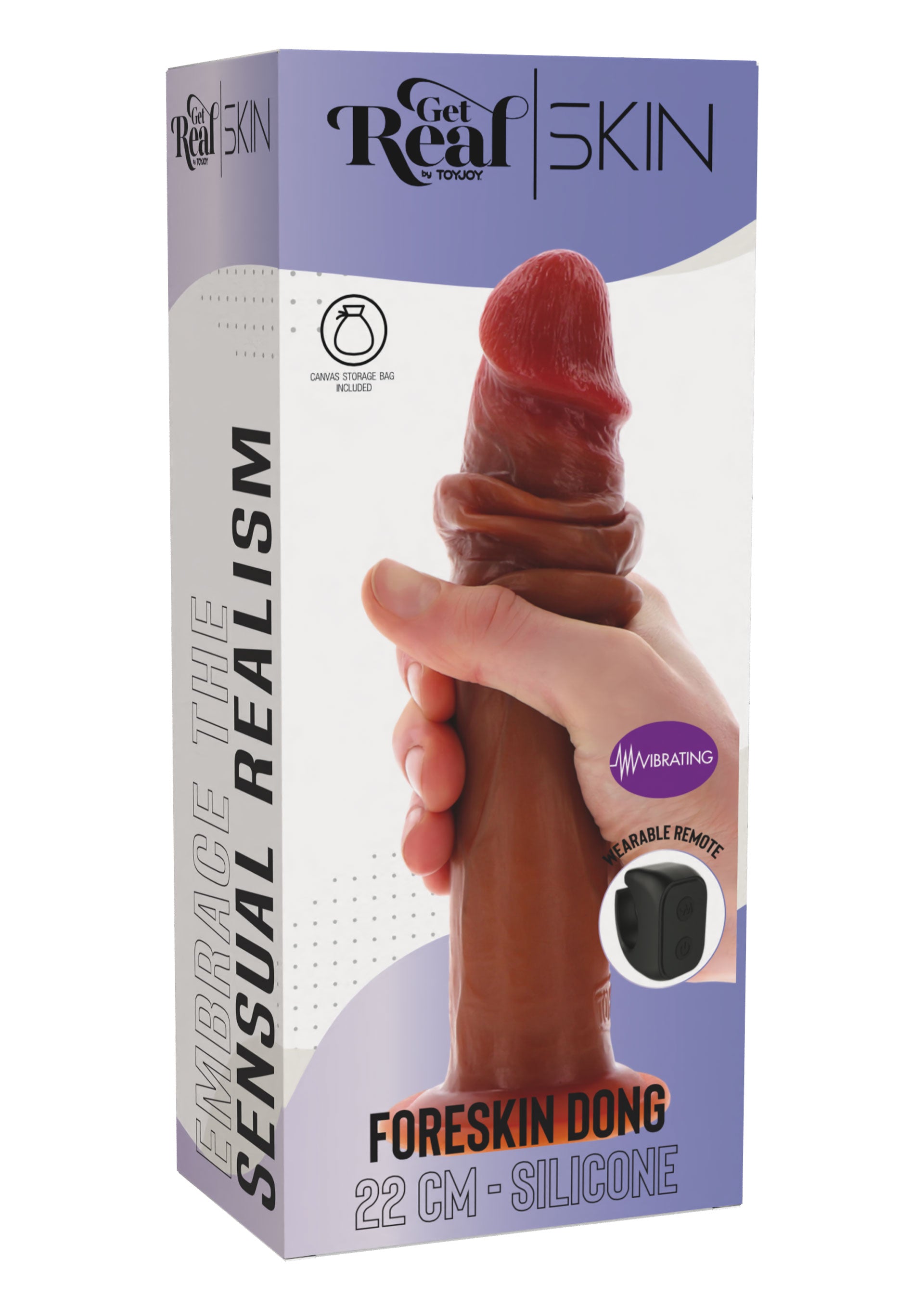 ToyJoy Foreskin Dong Vibrating Silicone 22 cm