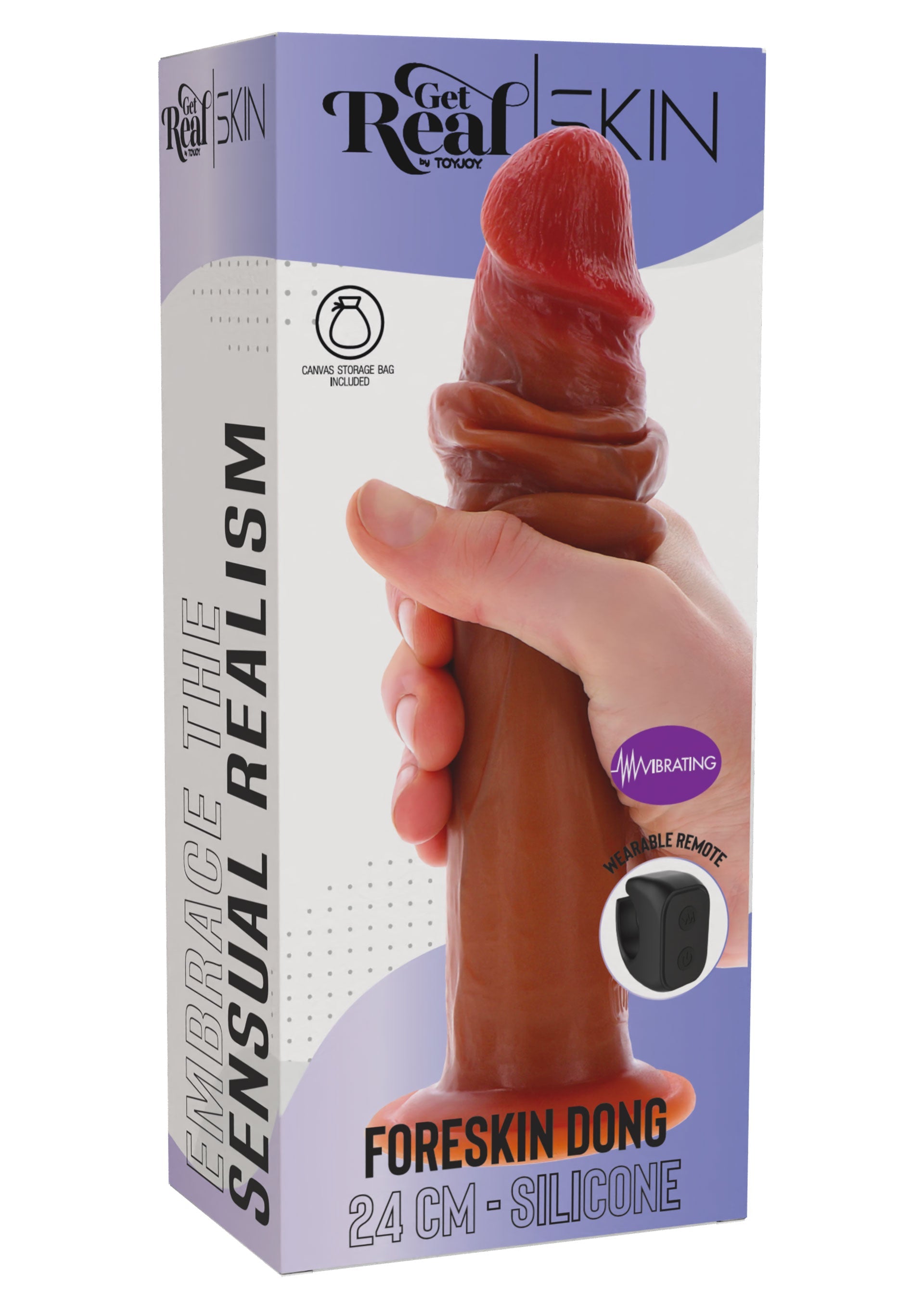 ToyJoy Foreskin Dong Vibrating Silicone 24 cm