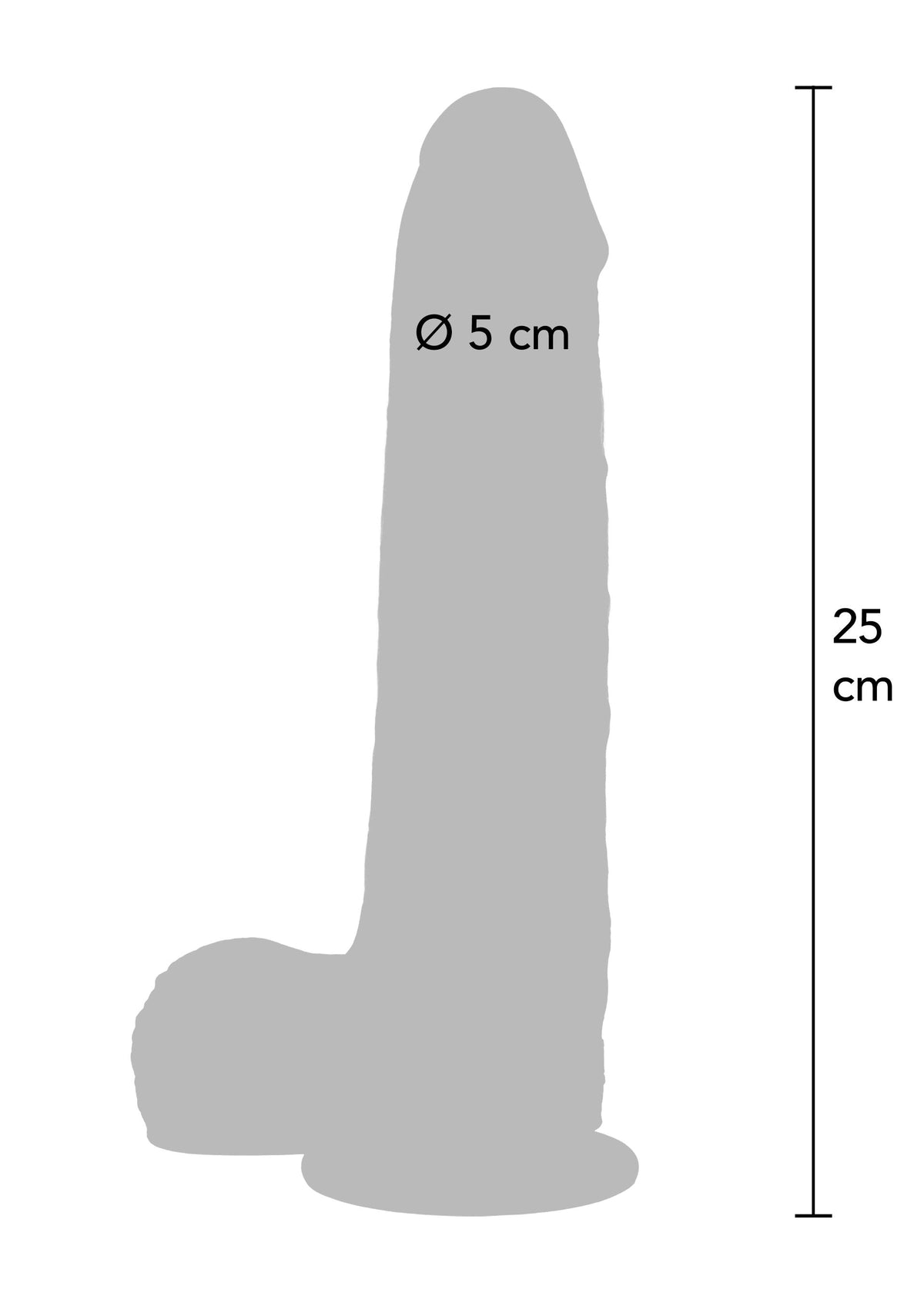 ToyJoy Foreskin Dildo Vibrating Silicone 25 cm