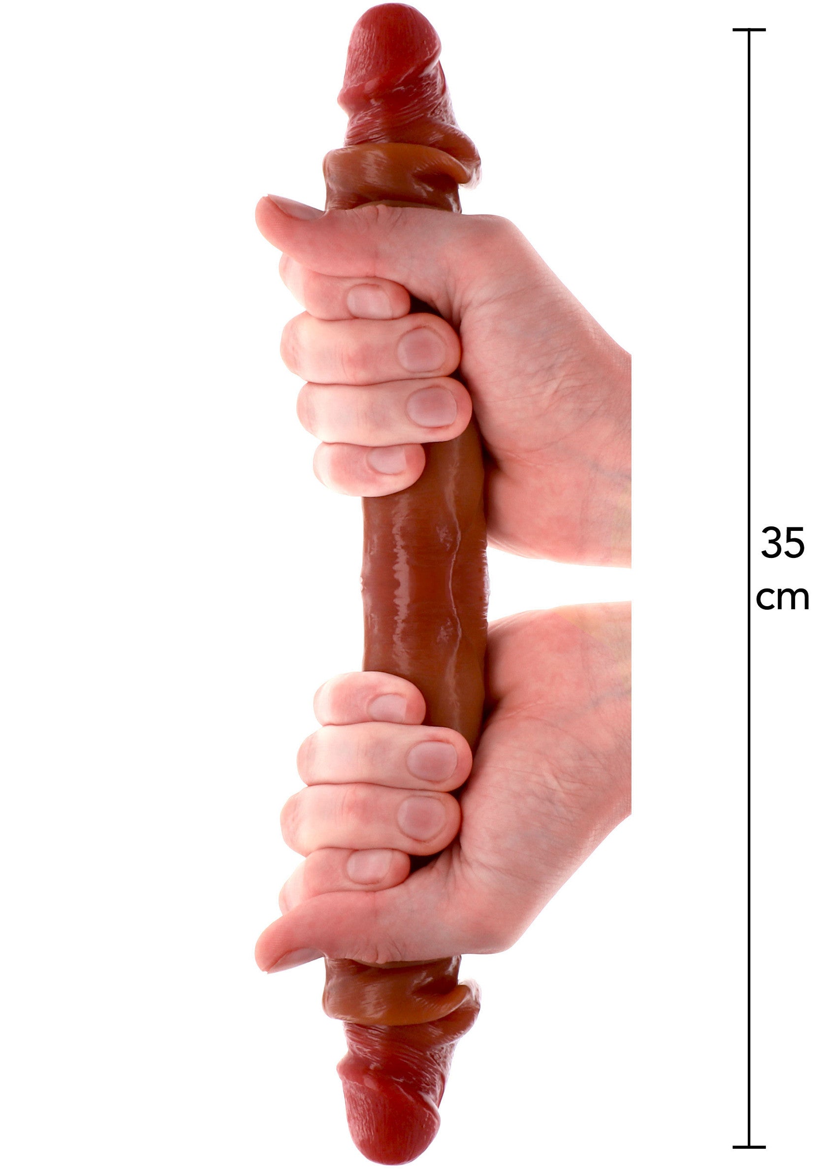 Grand gode réaliste de 35 cm, texture douce pour un plaisir intense.; Realistische dildo van 35 cm, zachte textuur voor intens genot.; Realistic 35 cm dildo, soft texture for intense pleasure.