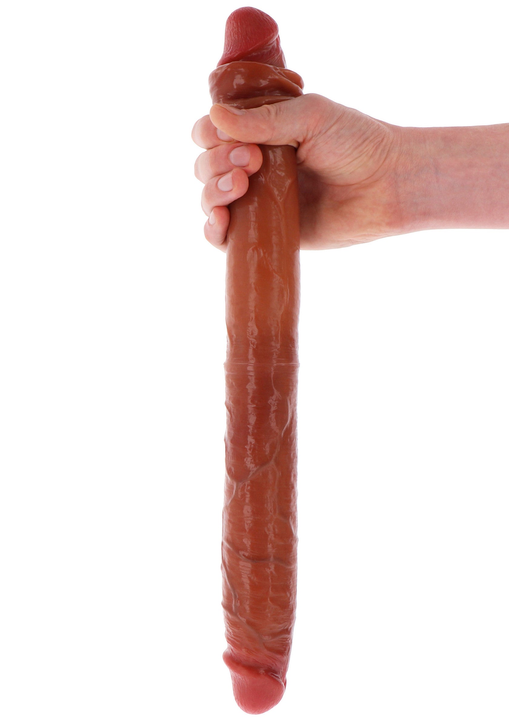 Gode réaliste XL brun chocolat, sensations fortes garanties! Texturé pour un plaisir intense. Découvrez nos sextoys de qualité.; XL realistische dildo chocoladebruin, gegarandeerd intense sensaties! Getextureerd voor intens genot. Ontdek ons kwaliteits seksspeeltjes.; XL Realistic dildo chocolate brown, guaranteed intense sensations! Textured for intense pleasure. Discover our quality sex toys.