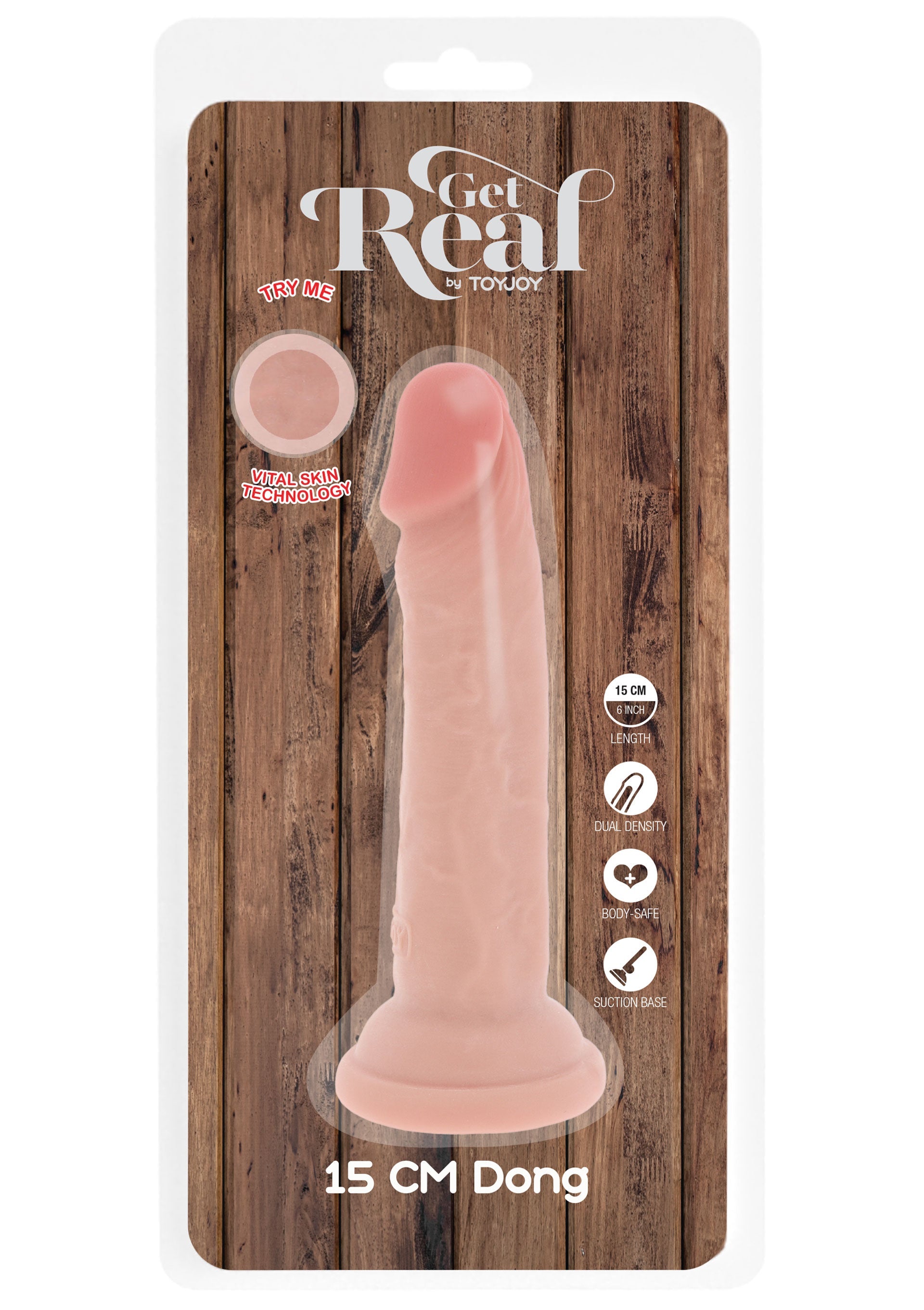 ToyJoy Deluxe Dual Density Dong TPE 15 cm