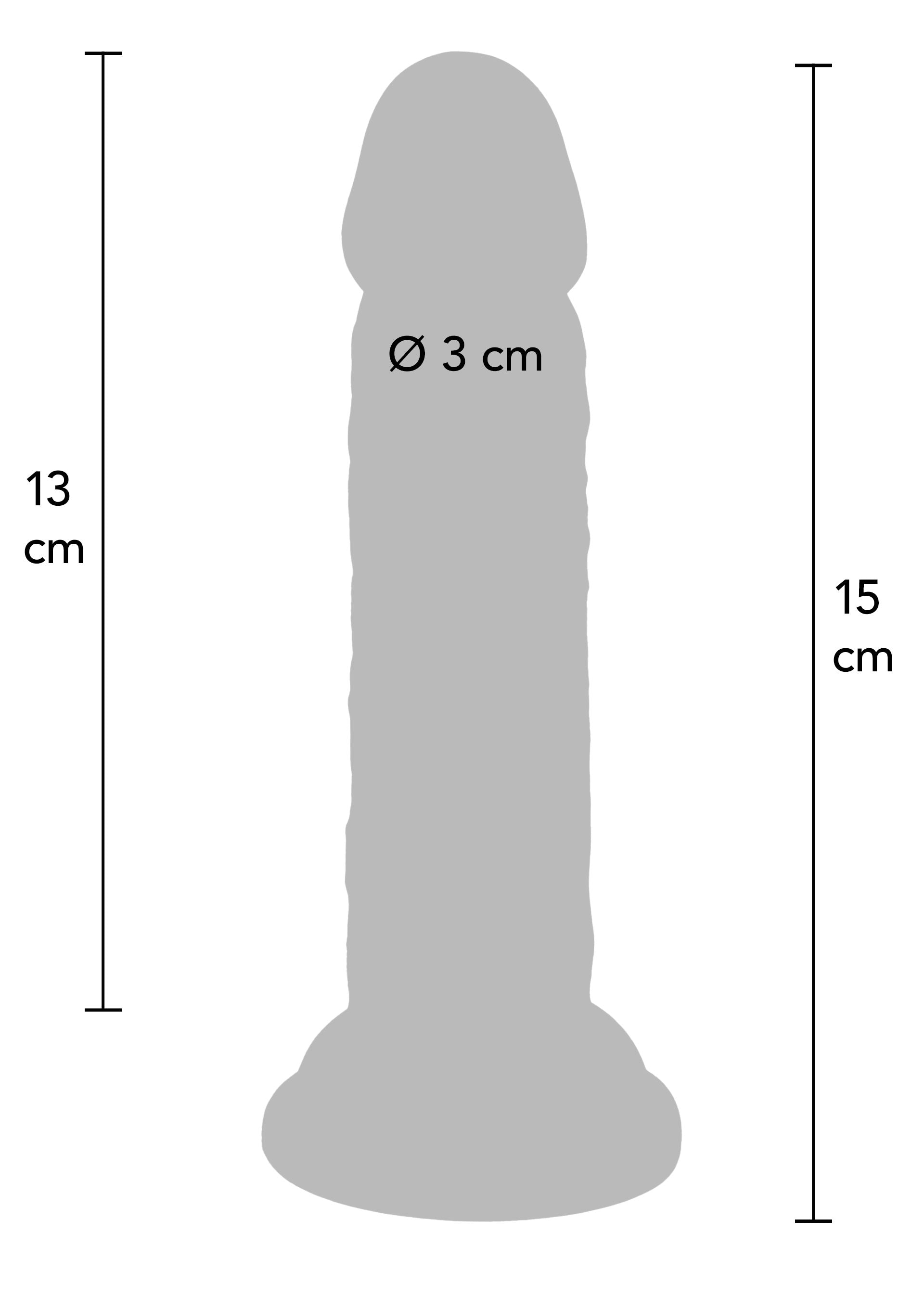 ToyJoy Deluxe Dual Density Dong TPE 15 cm