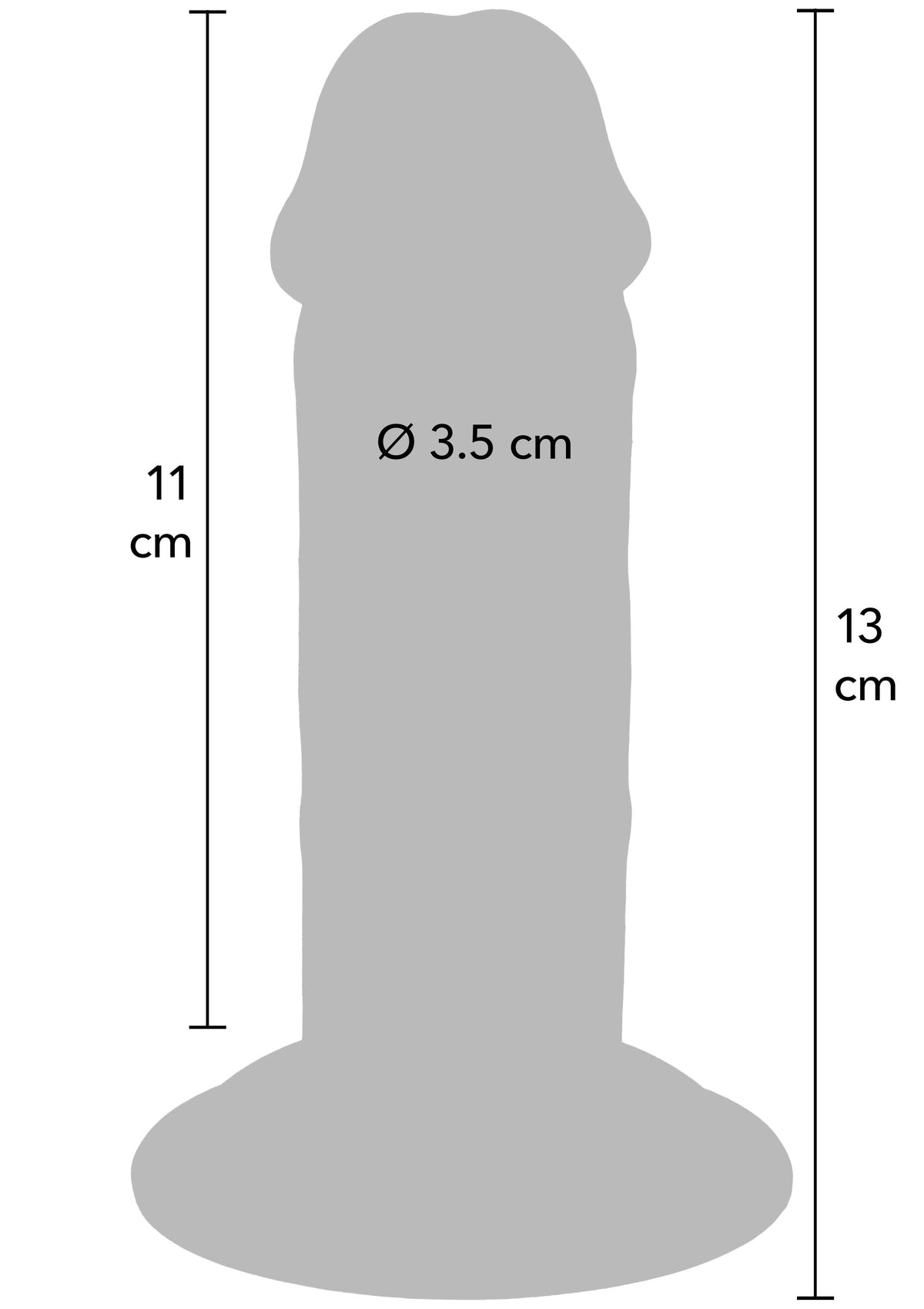 ToyJoy Deluxe Dual Density Thick Dong TPE 13 cm