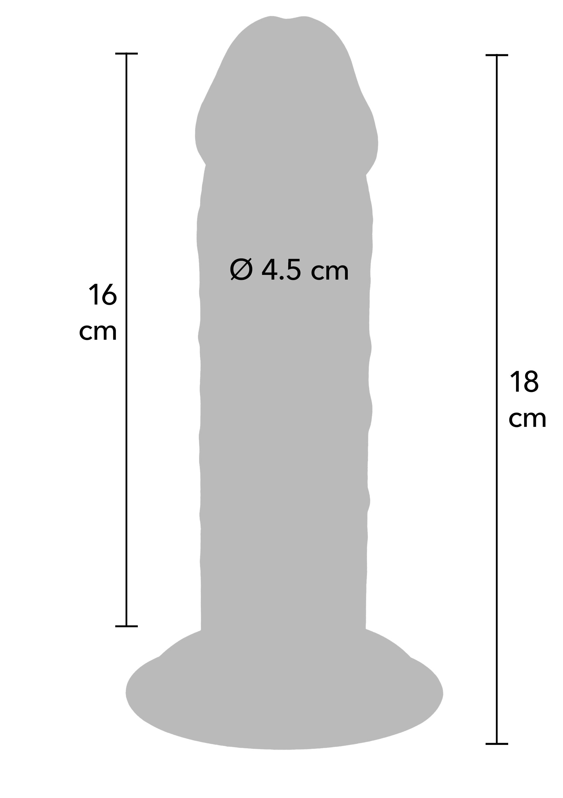 ToyJoy Deluxe Dual Density Thick Dong TPE 18 cm