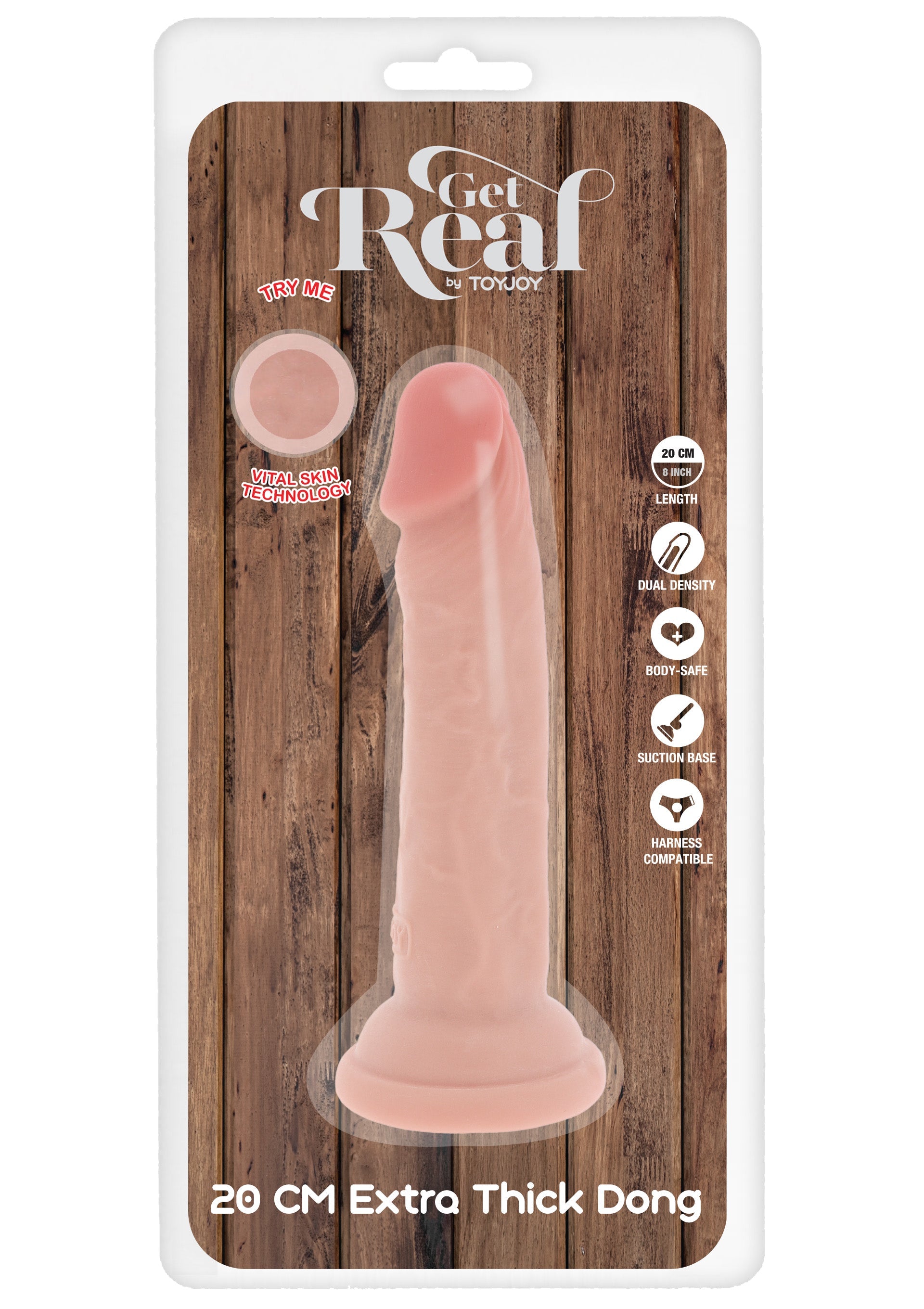 ToyJoy Deluxe Dual Density Thick Dong TPE 20 cm