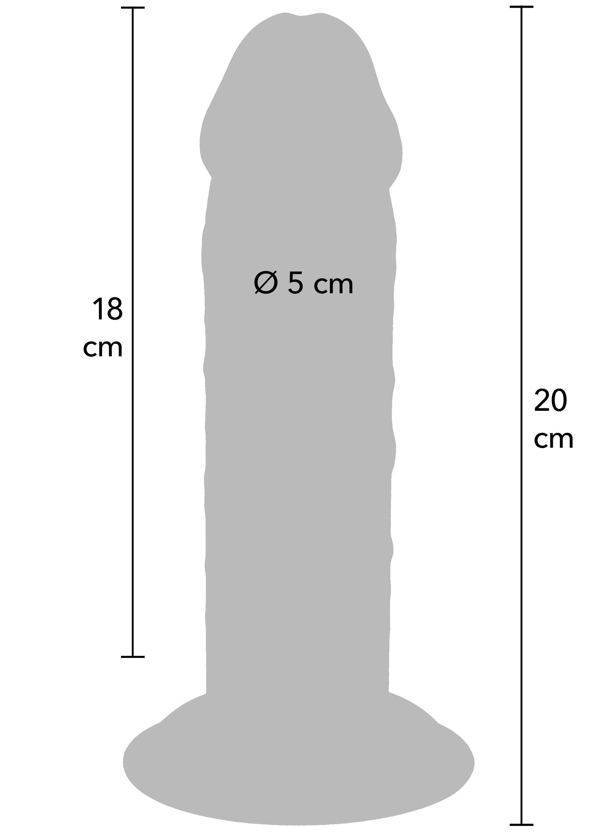 ToyJoy Deluxe Dual Density Thick Dong TPE 20 cm