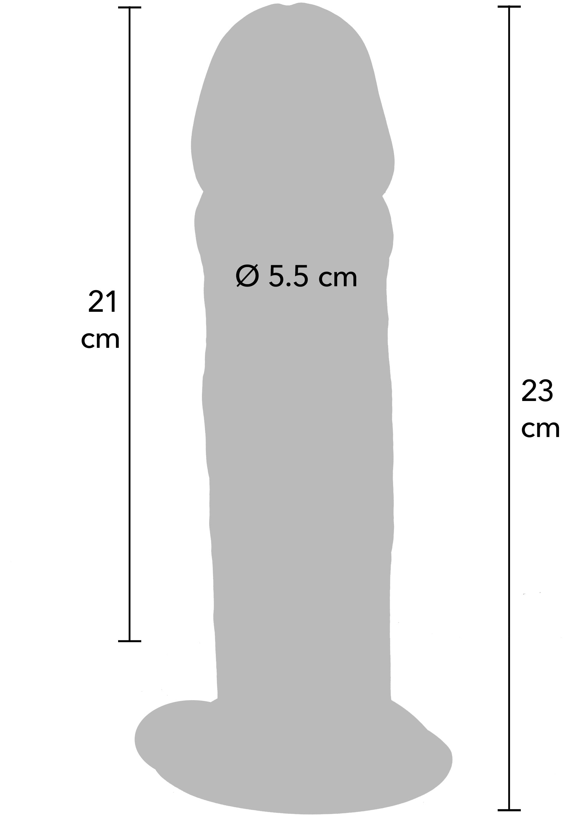 ToyJoy Deluxe Dual Density Thick Dong TPE 23 cm