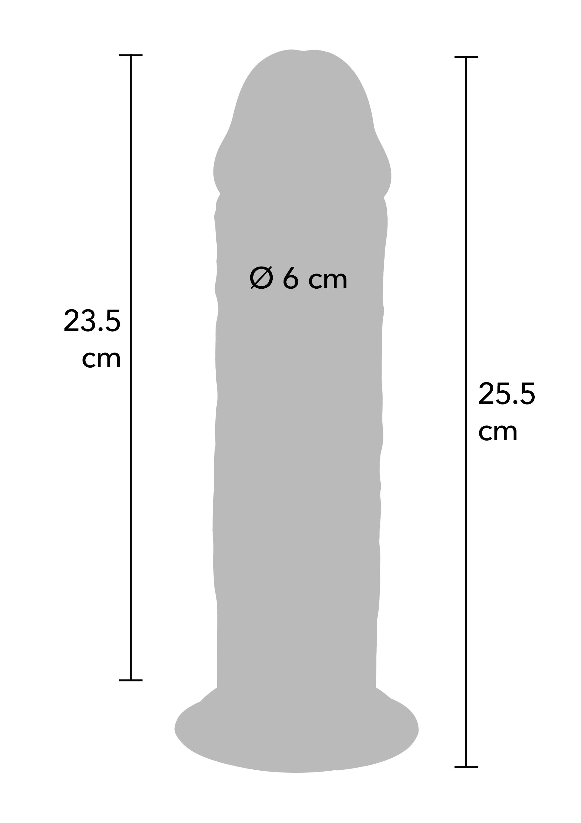 ToyJoy Deluxe Dual Density Thick Dong TPE 25.5 cm