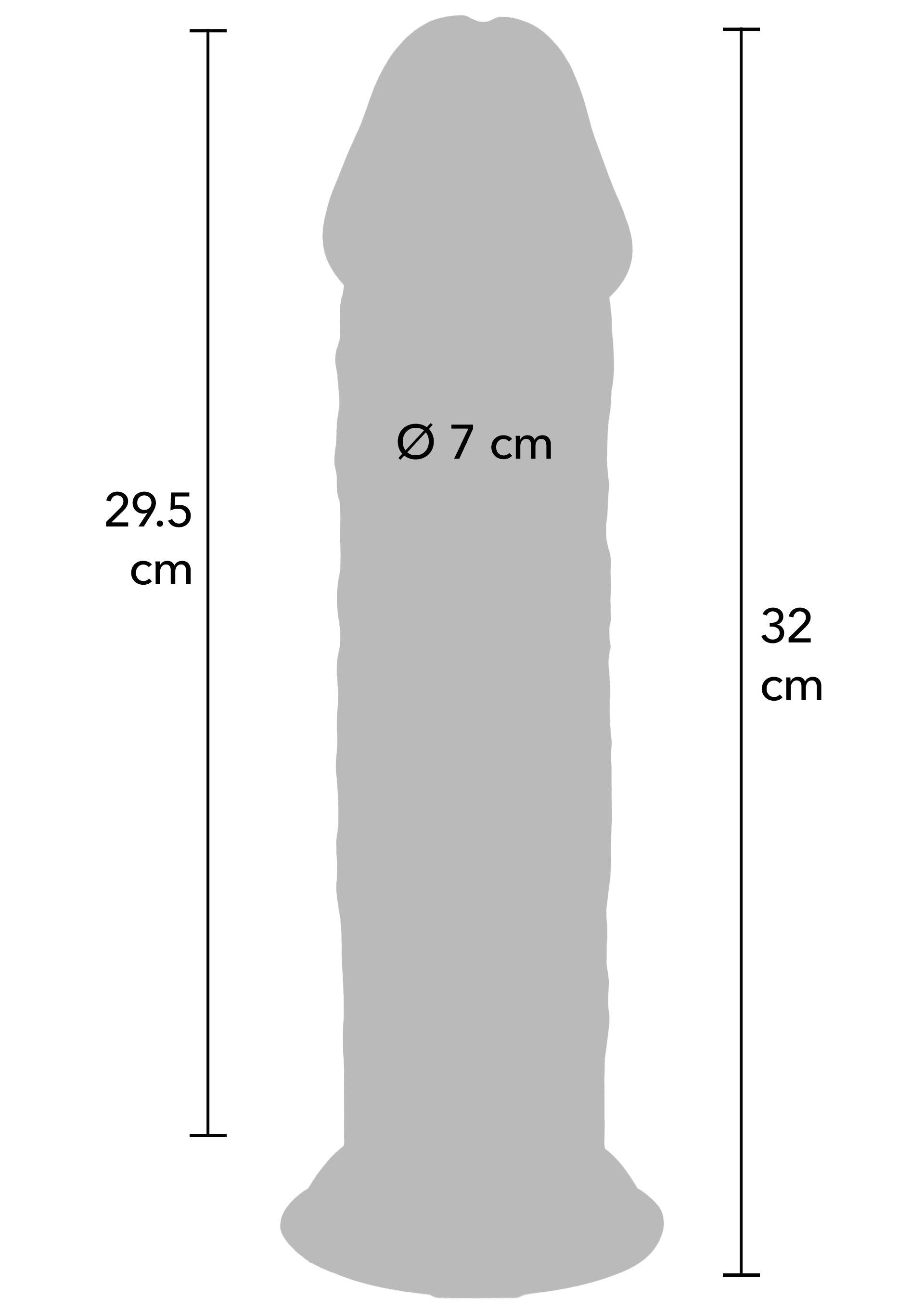 ToyJoy Deluxe Dual Density Thick Dong TPE 32 cm