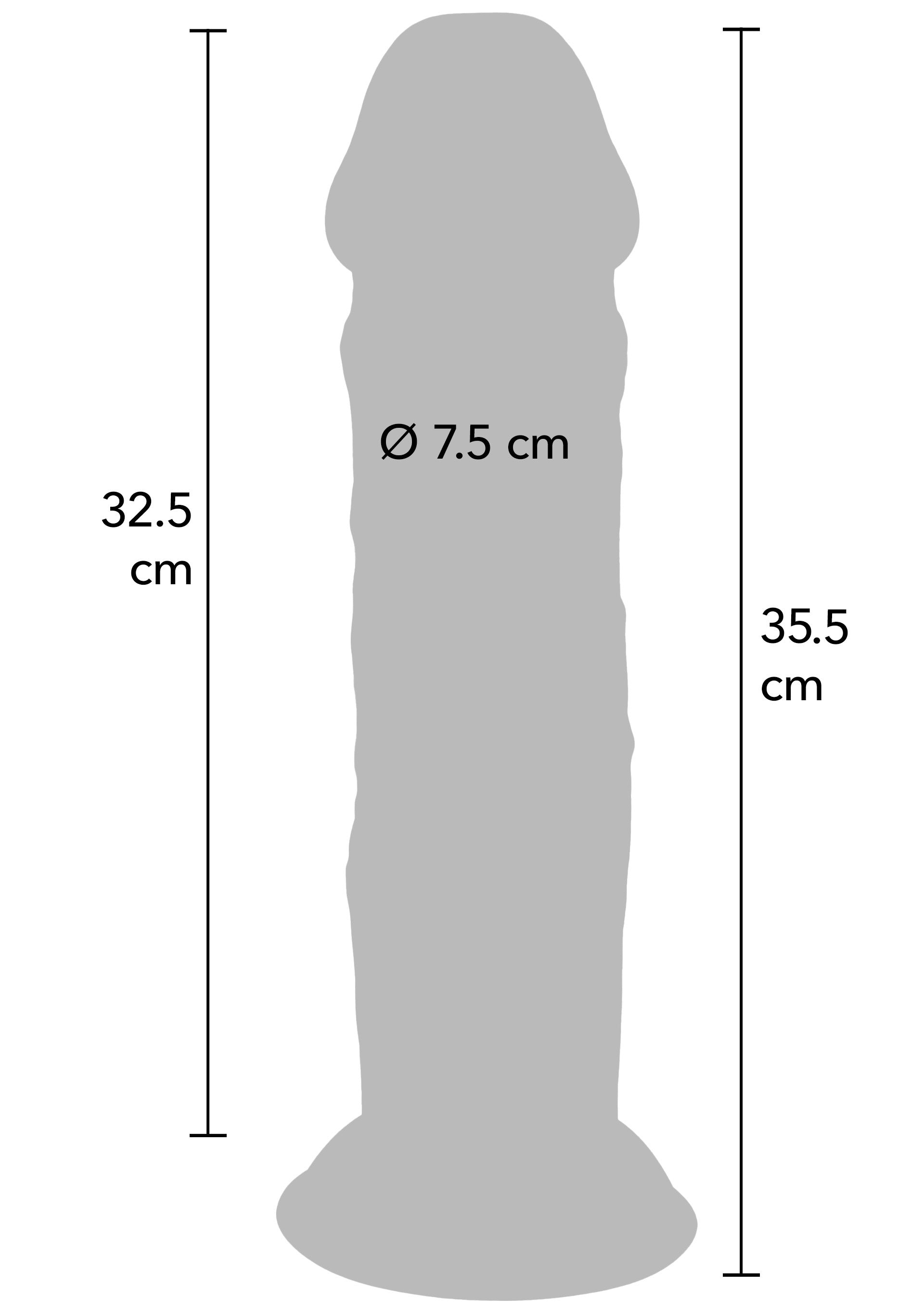ToyJoy Deluxe Dual Density Thick Dong TPE 35.5cm