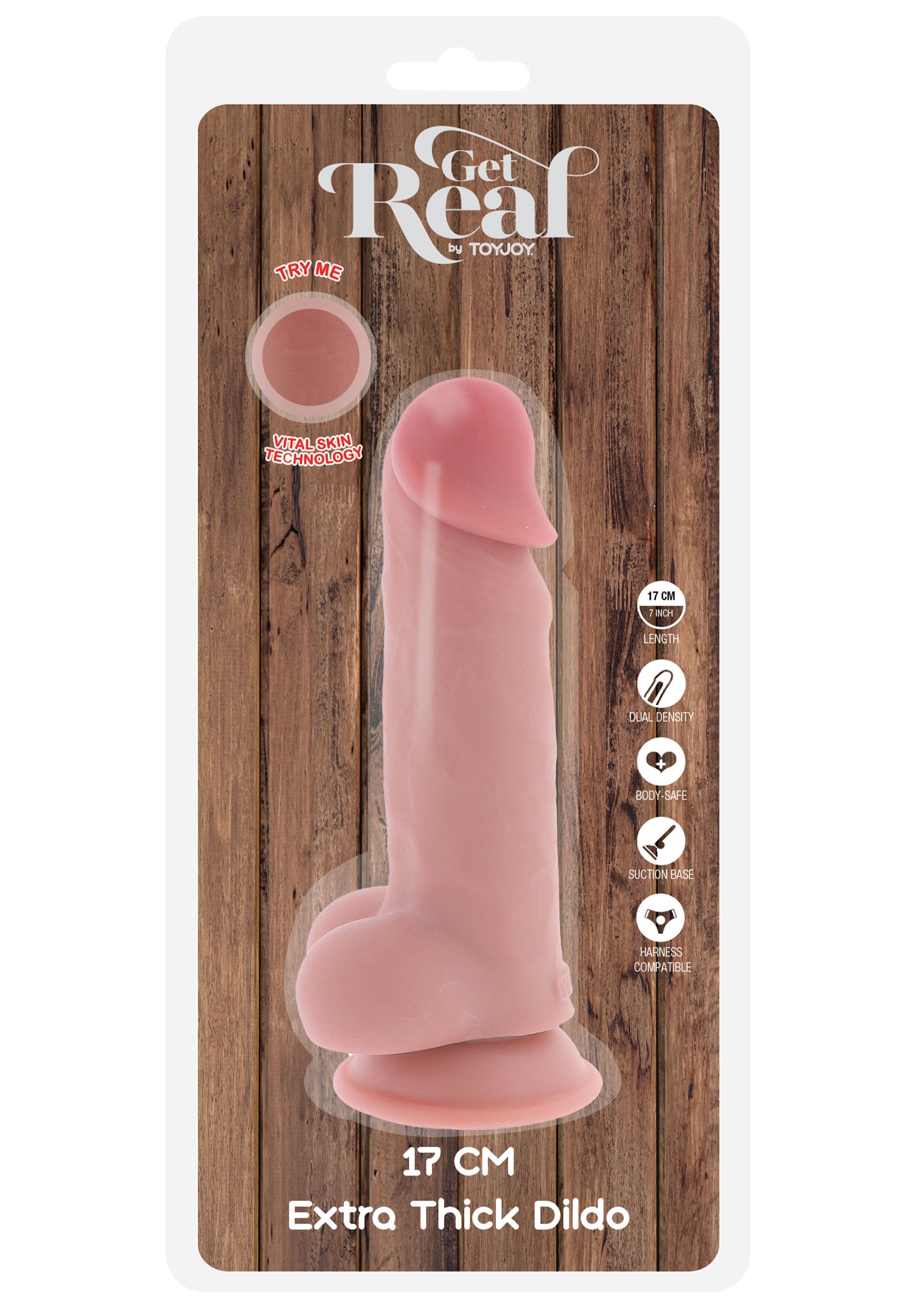 ToyJoy Deluxe Dual Density Thick Dildo TPE 17 cm