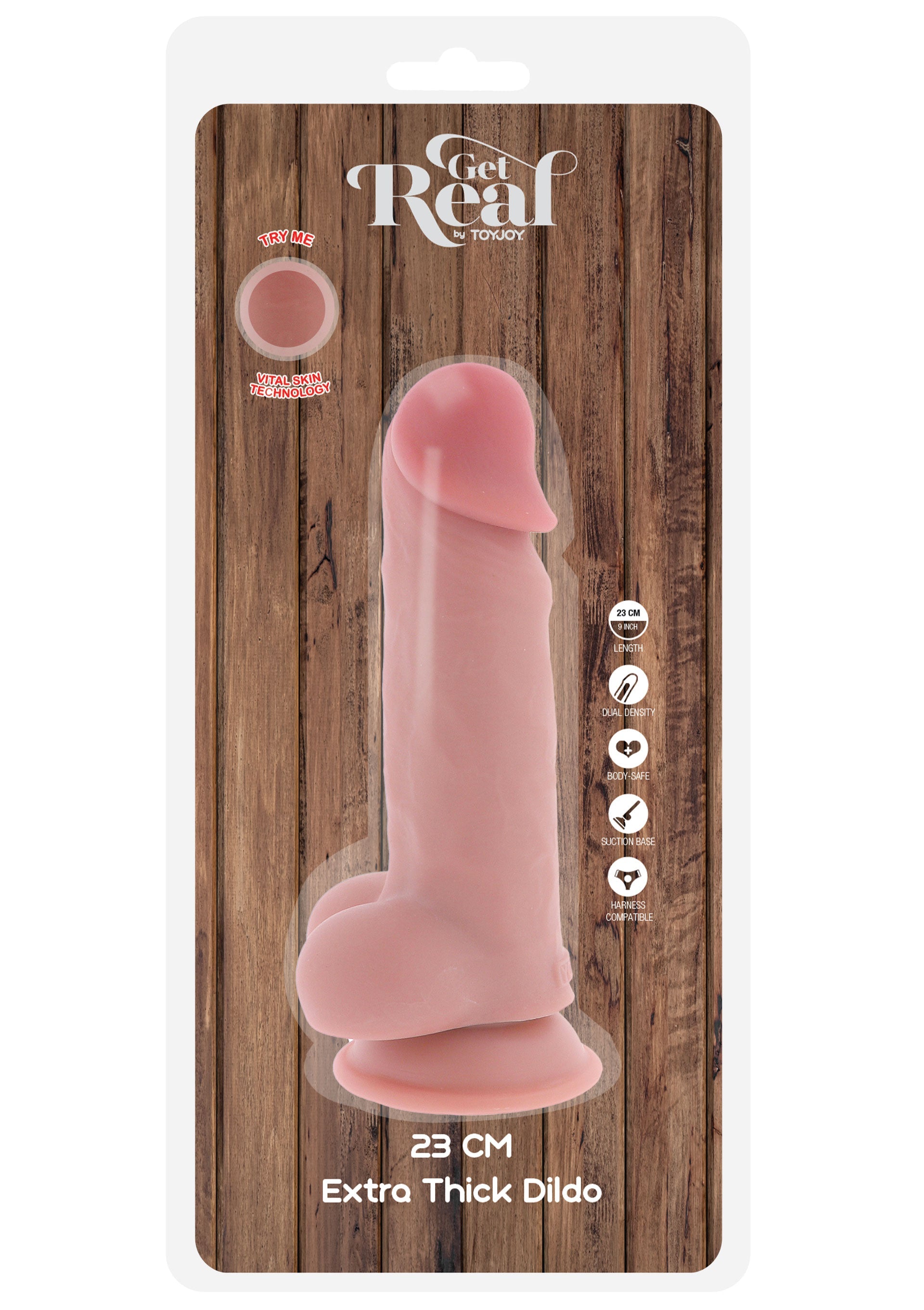 ToyJoy Deluxe Dual Density Thick Dildo TPE 23 cm
