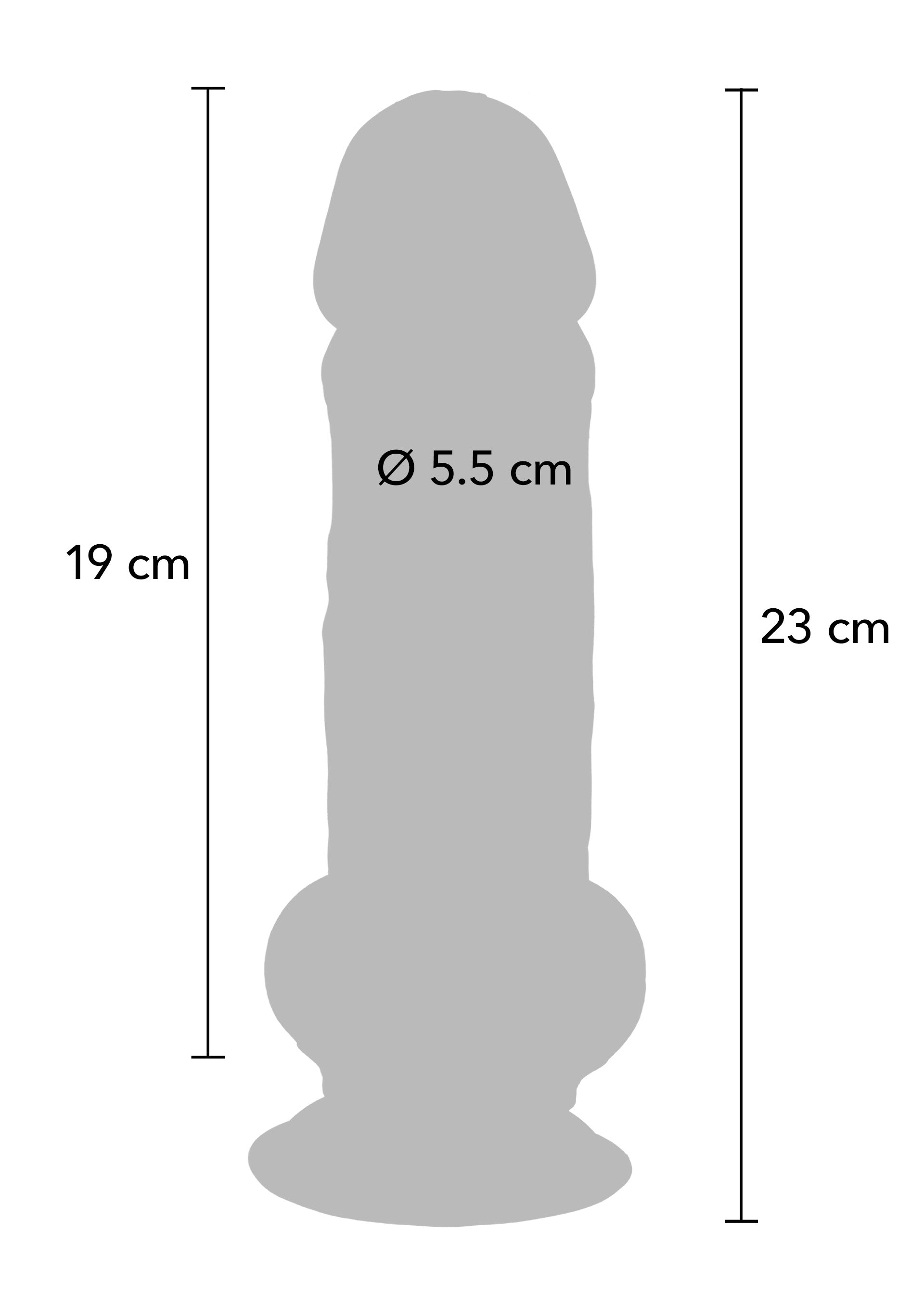 ToyJoy Deluxe Dual Density Thick Dildo TPE 23 cm