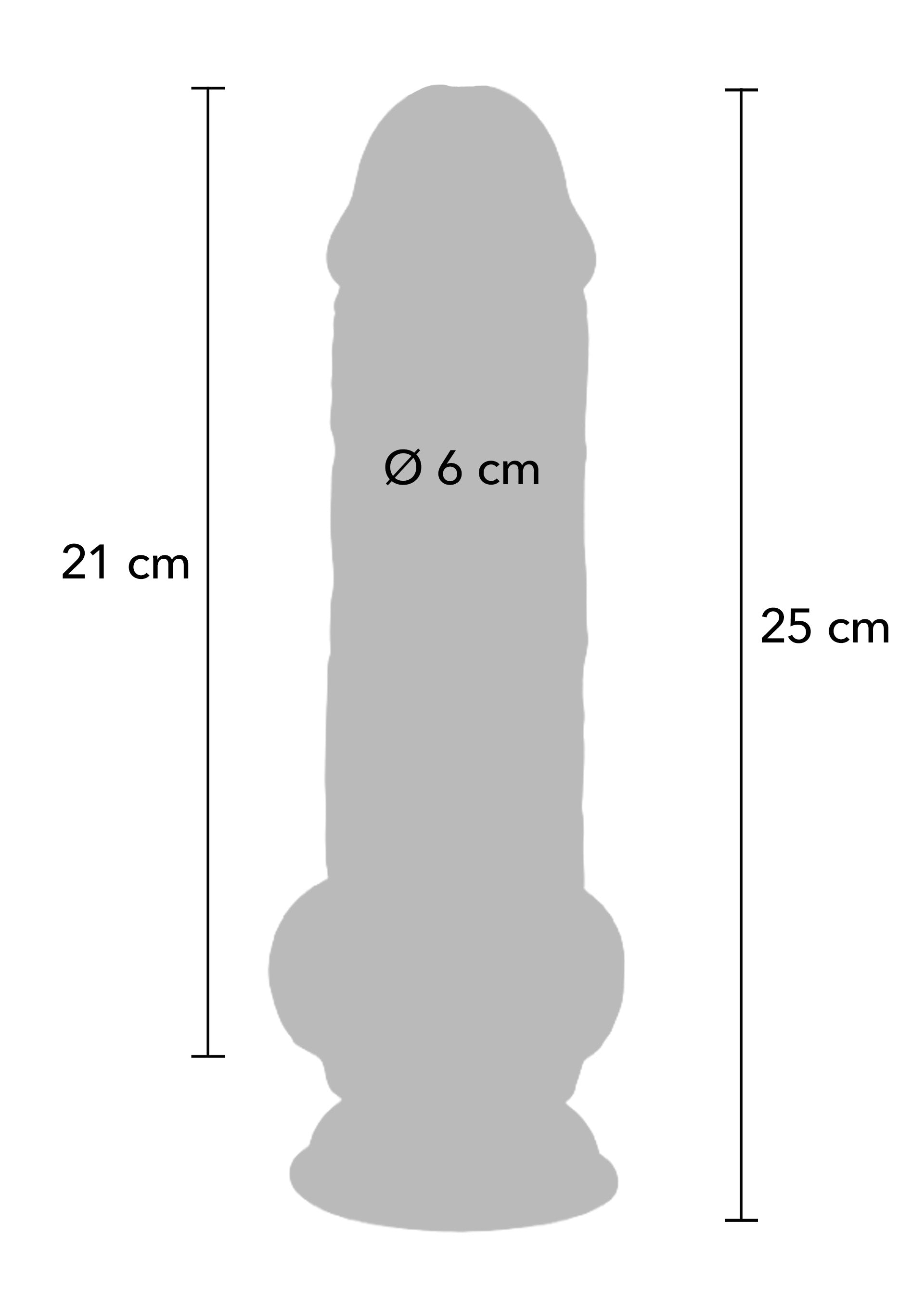 ToyJoy Deluxe Dual Density Thick Dildo TPE 25 cm