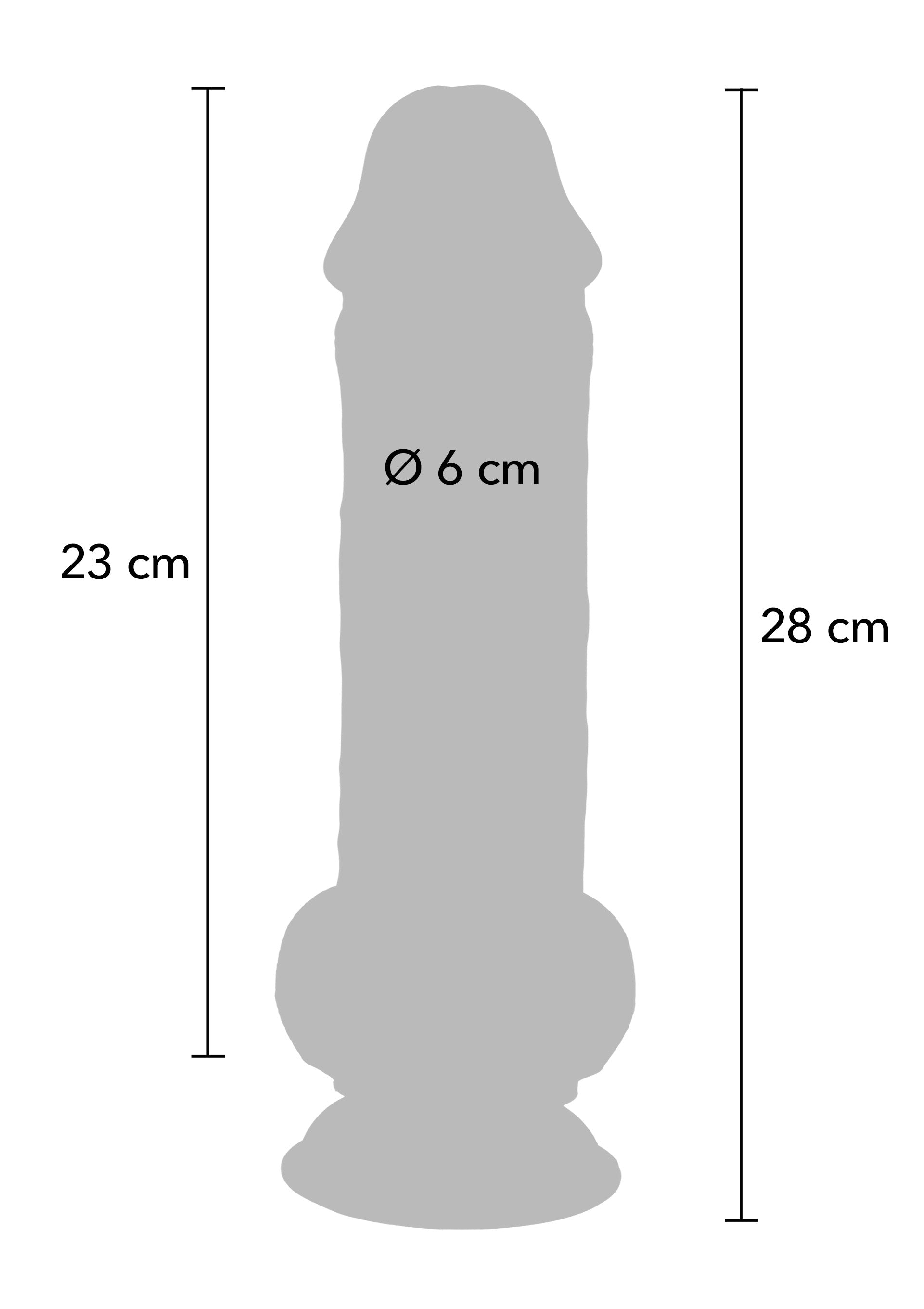 ToyJoy Deluxe Dual Density Thick Dildo TPE 28 cm