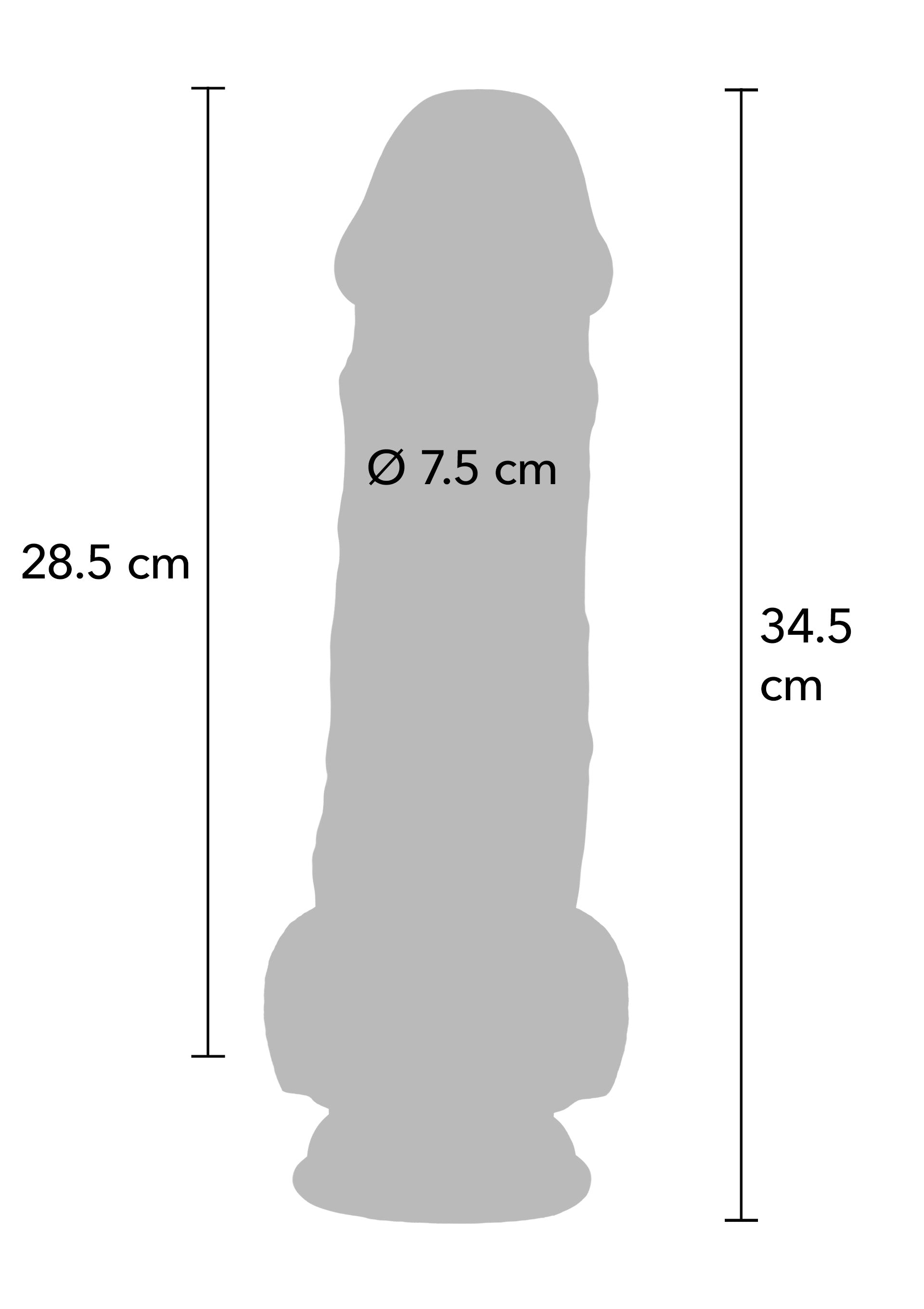 ToyJoy Deluxe Dual Density Thick Dildo TPE 34.5 cm