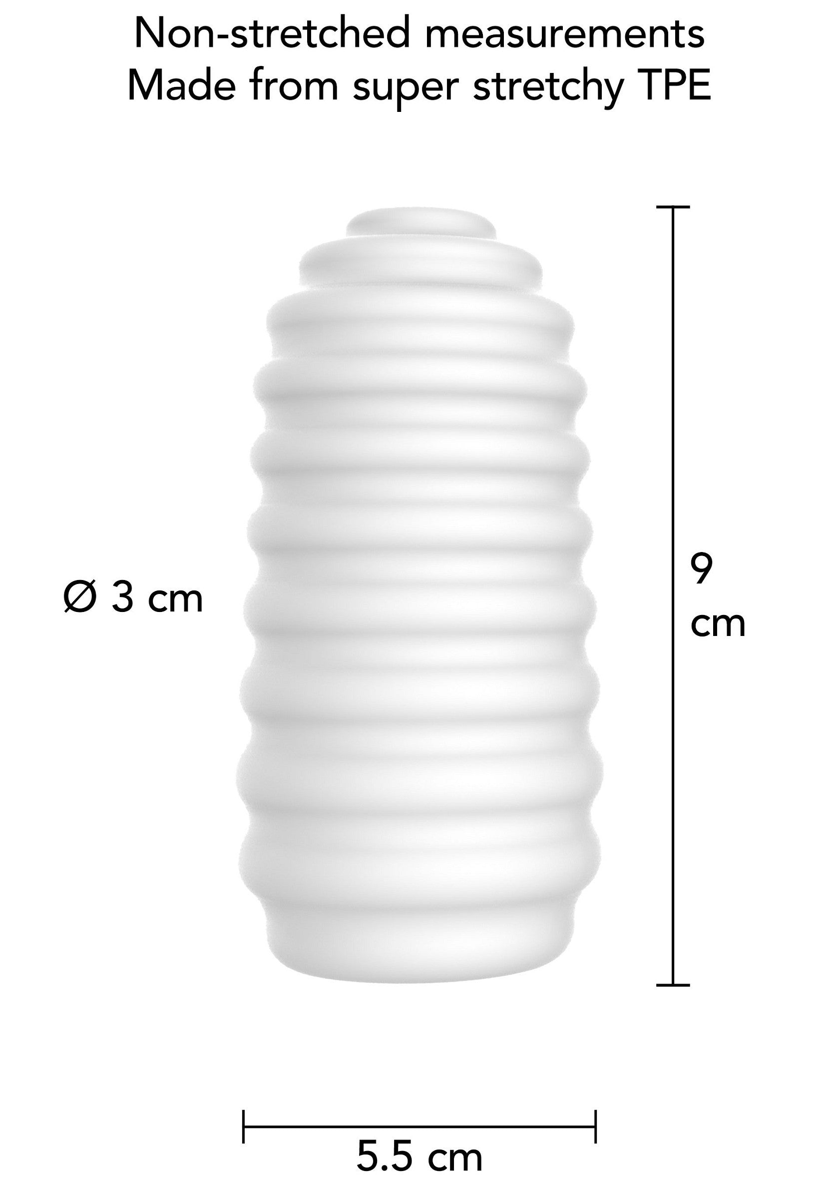 ToyJoy Medium Masturbator Ribs
