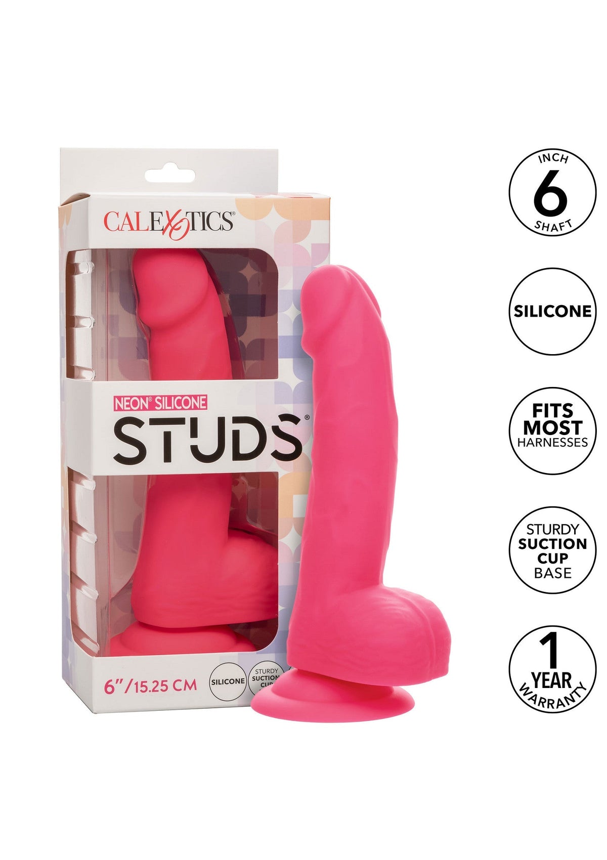 CalExotics Neon Silicone Studs 6 inch