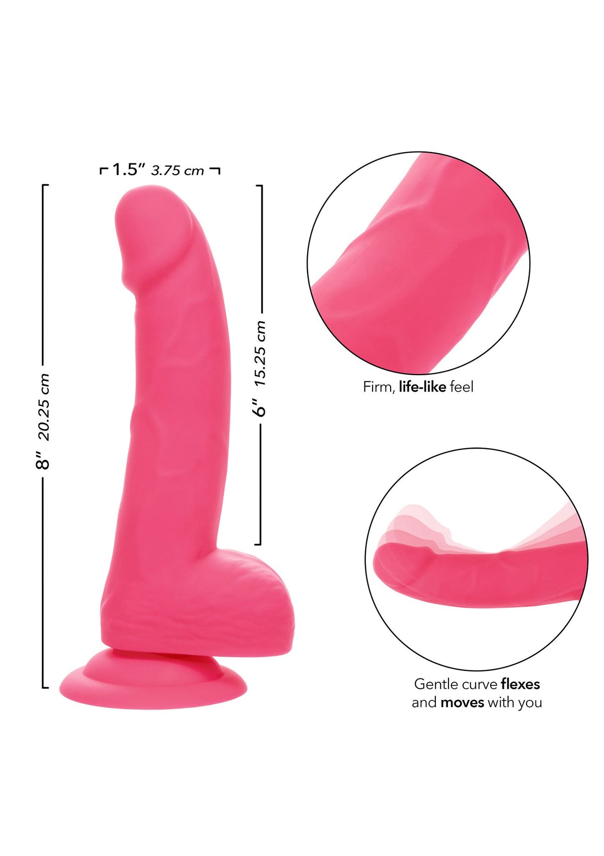 CalExotics Neon Silicone Studs 6 inch