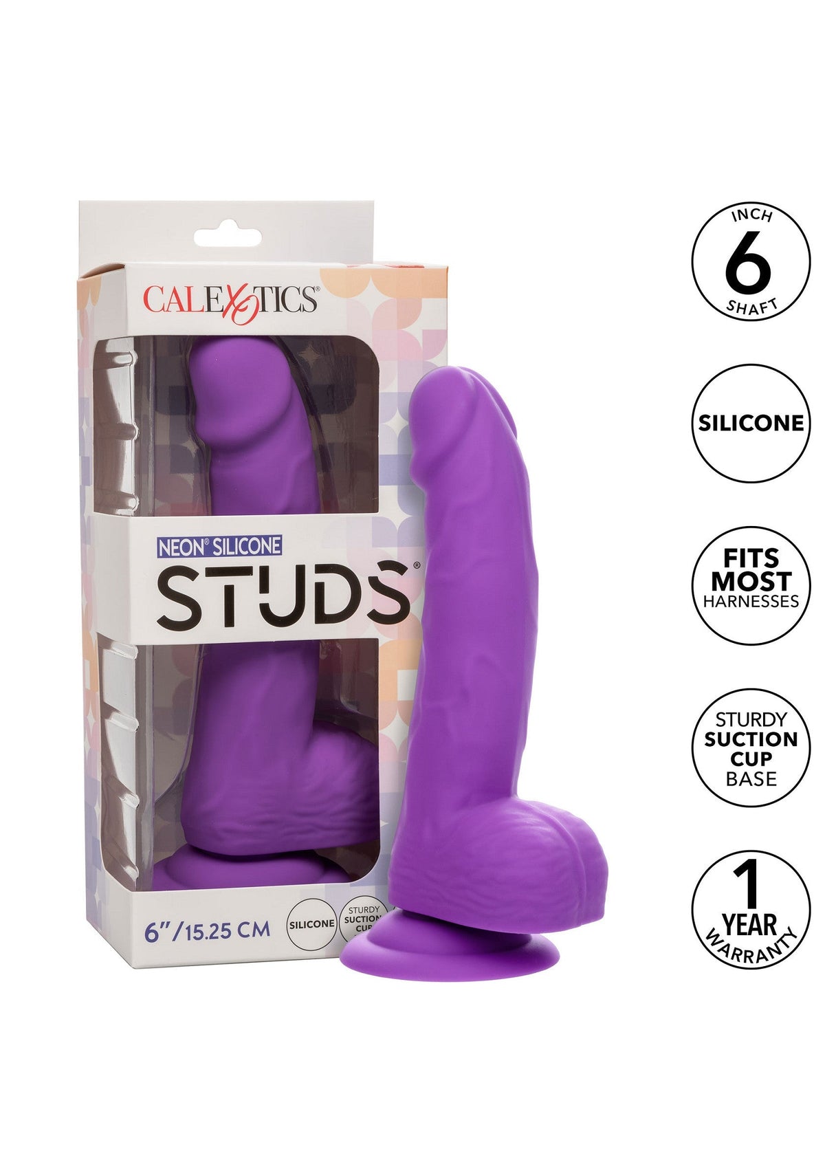 CalExotics Neon Silicone Studs 6 inch