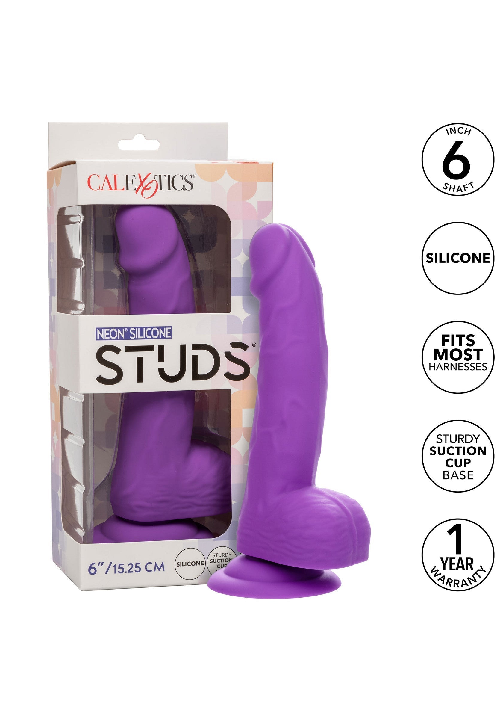 CalExotics Neon Silicone Studs 6 inch