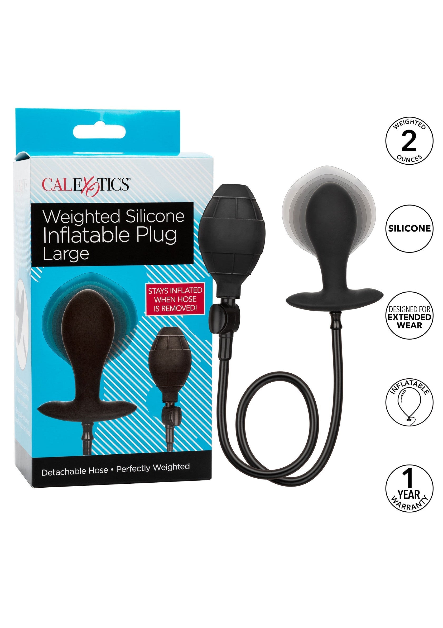 CalExotics Weighted Inflatable Plug Large