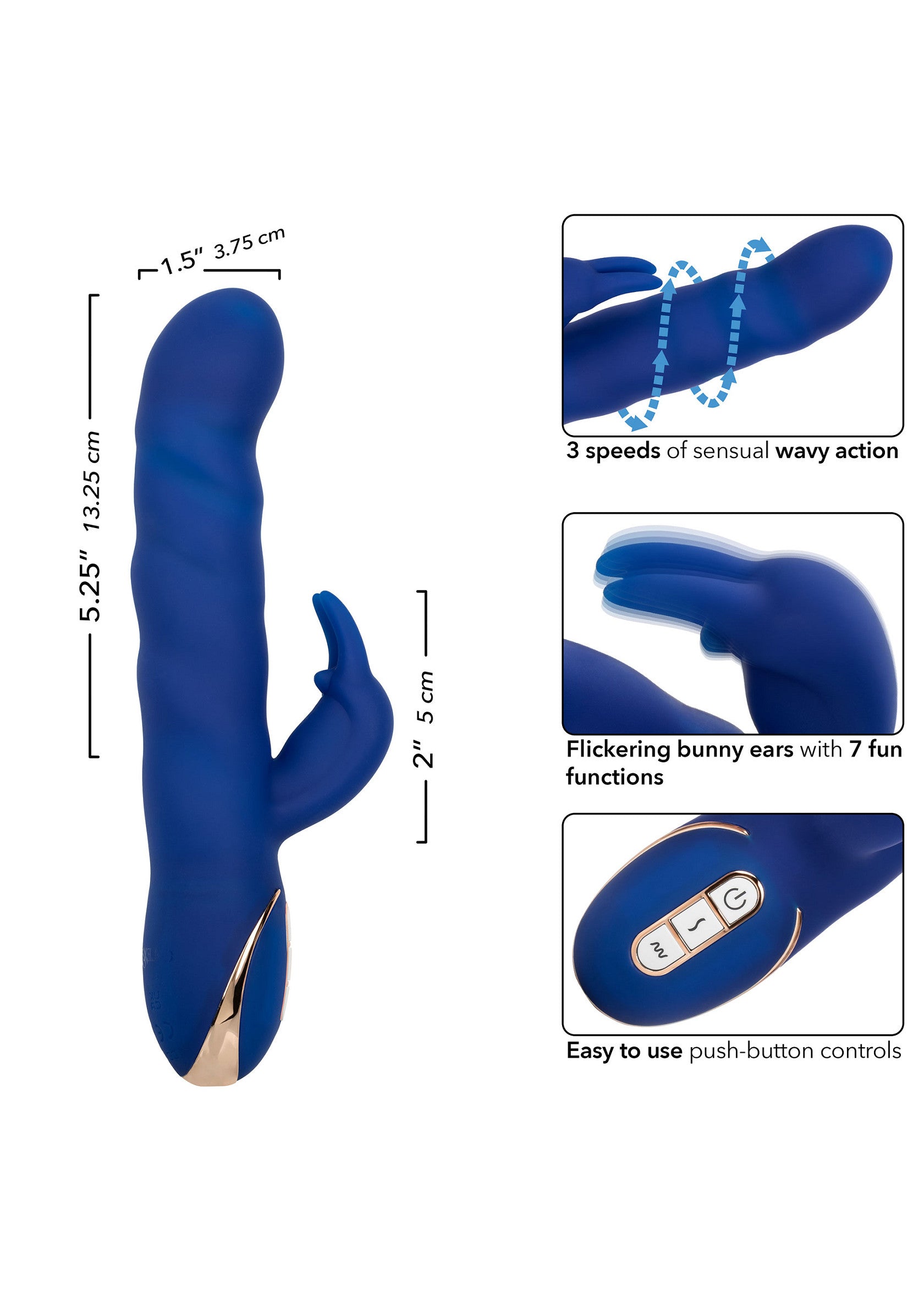 CalExotics Silicone Wave Motion Rabbit